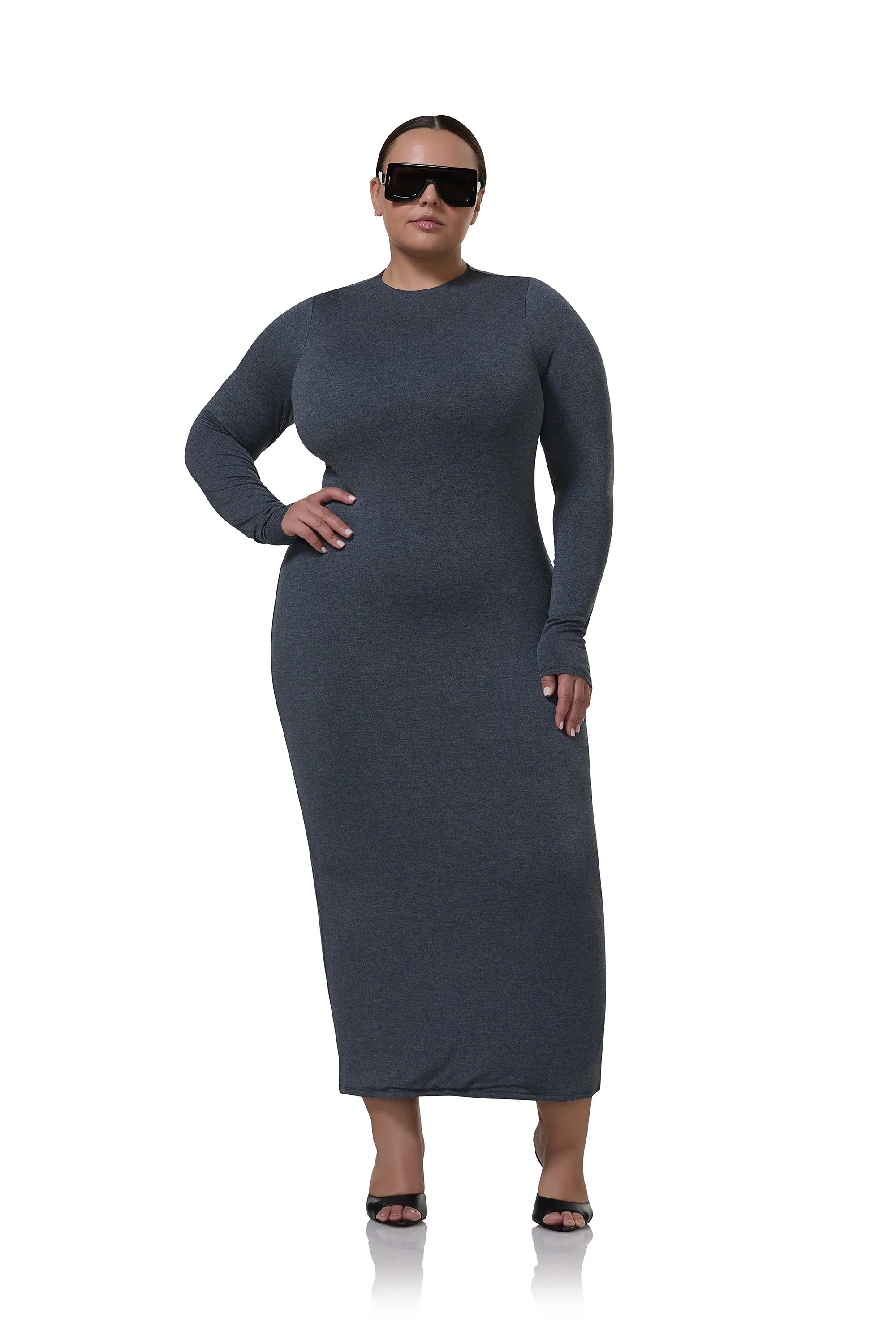 Juniper Dress - Heather Charcoal