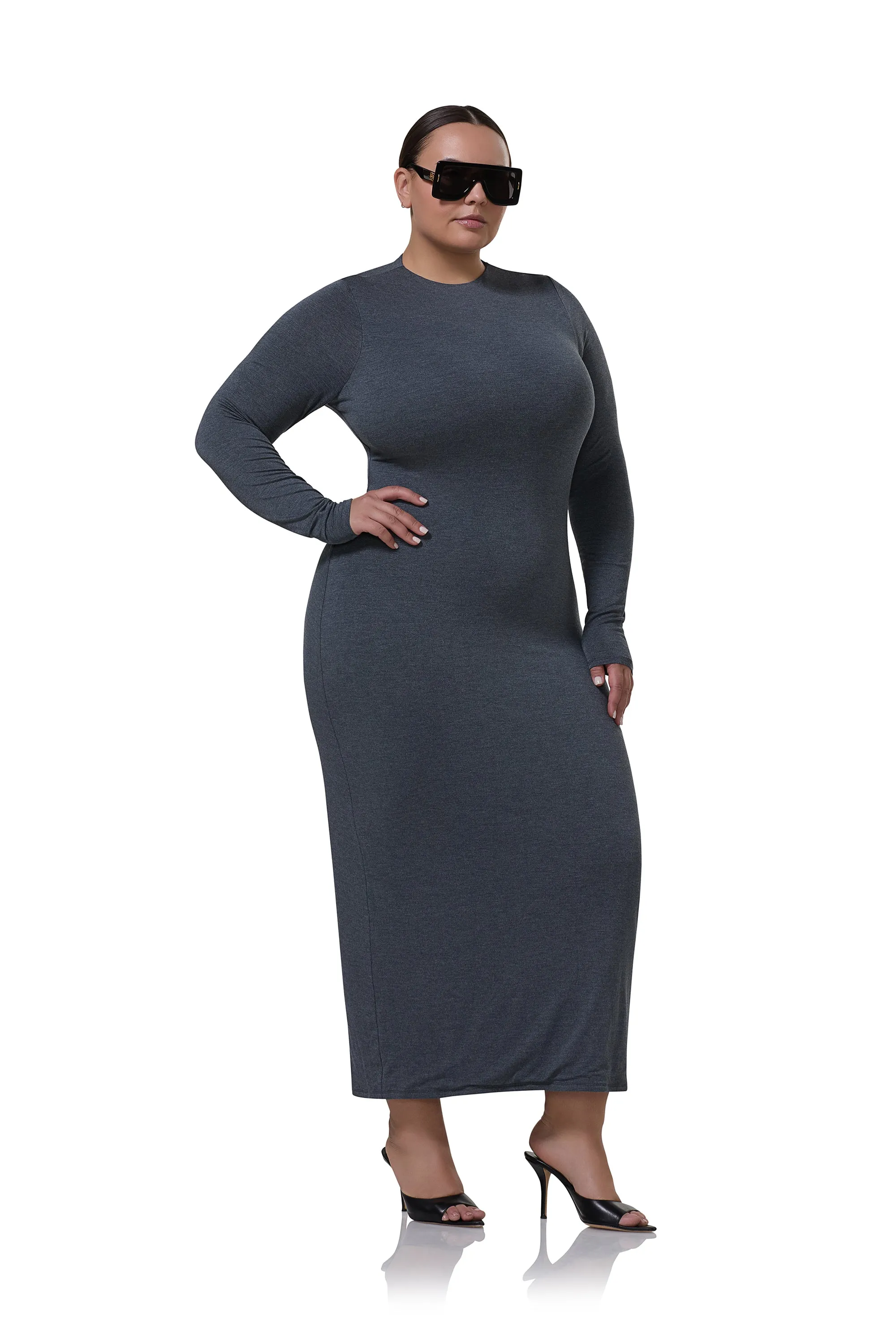 Juniper Dress - Heather Charcoal