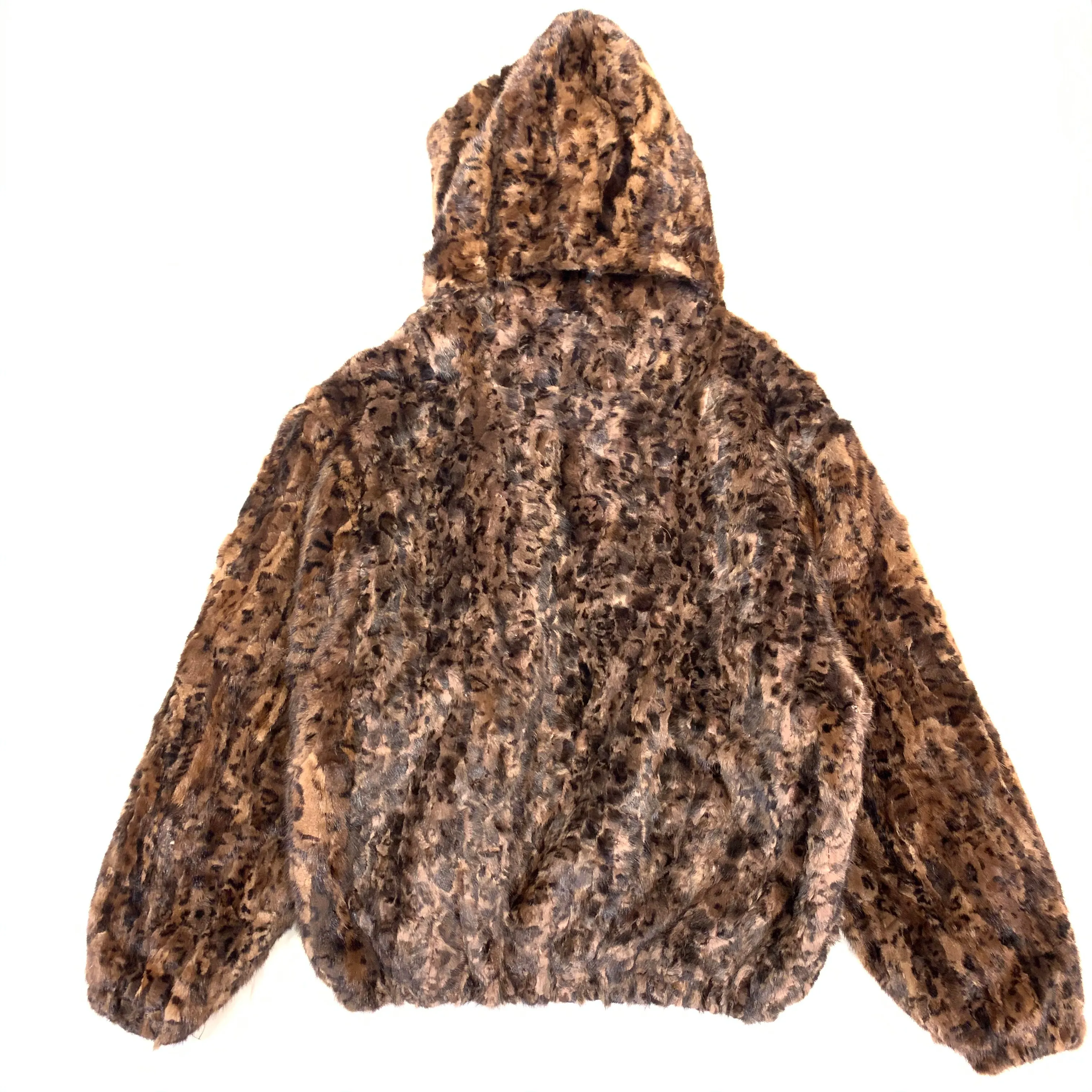 Kashani Men's Leopard Print Mink Fur Coat