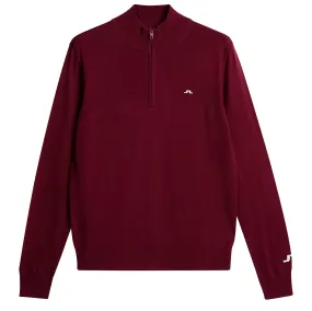 Kian Zipped Sweater Cabernet - AW24