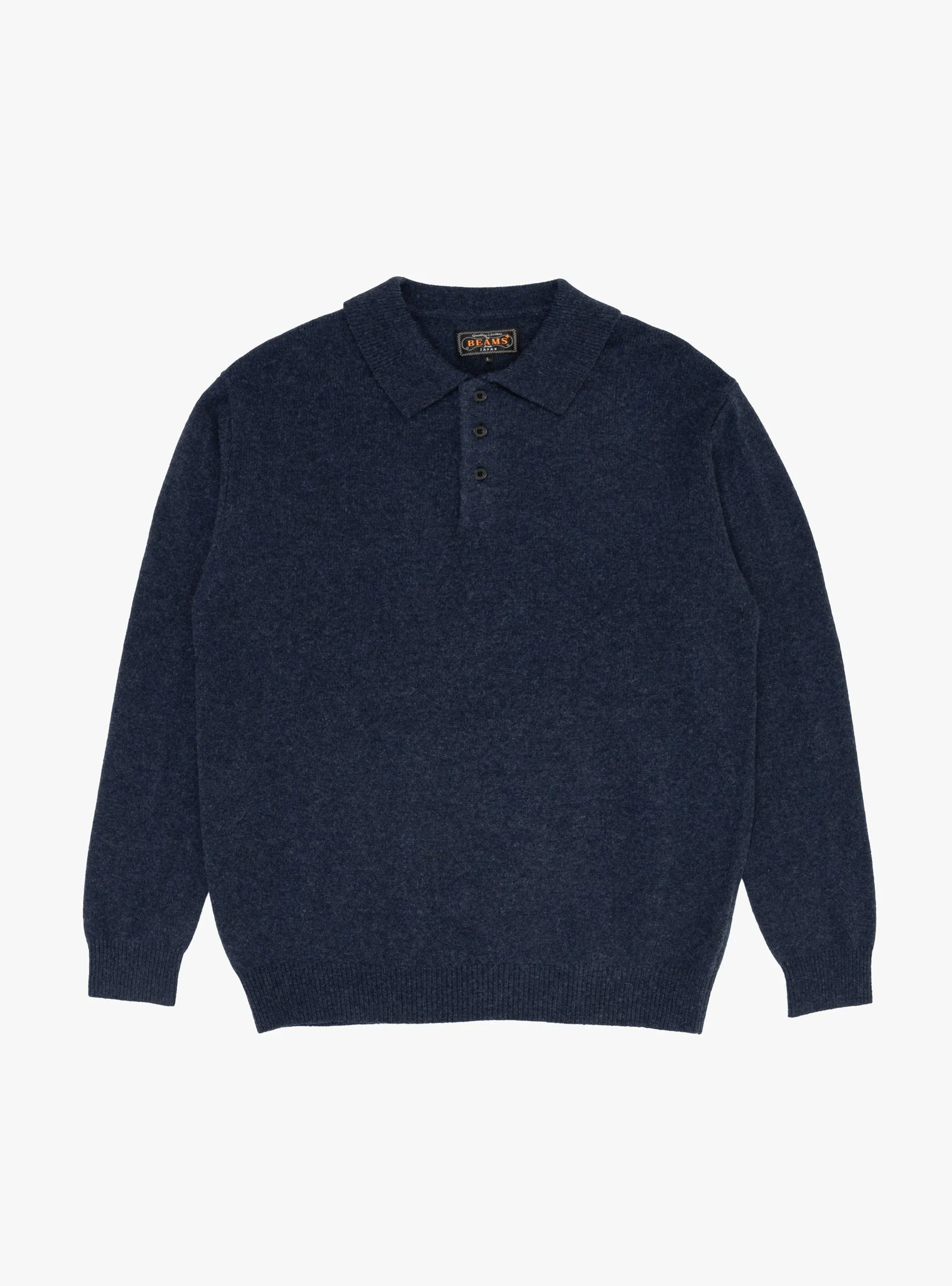 Knit Polo 9G Navy