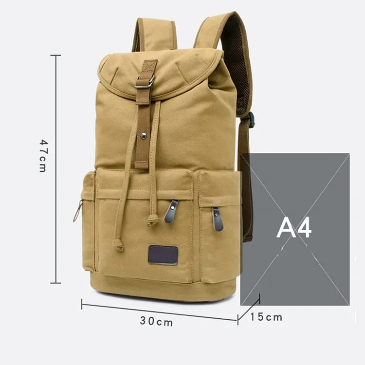 Large Capacity Canvas Explorer Travel Backpack