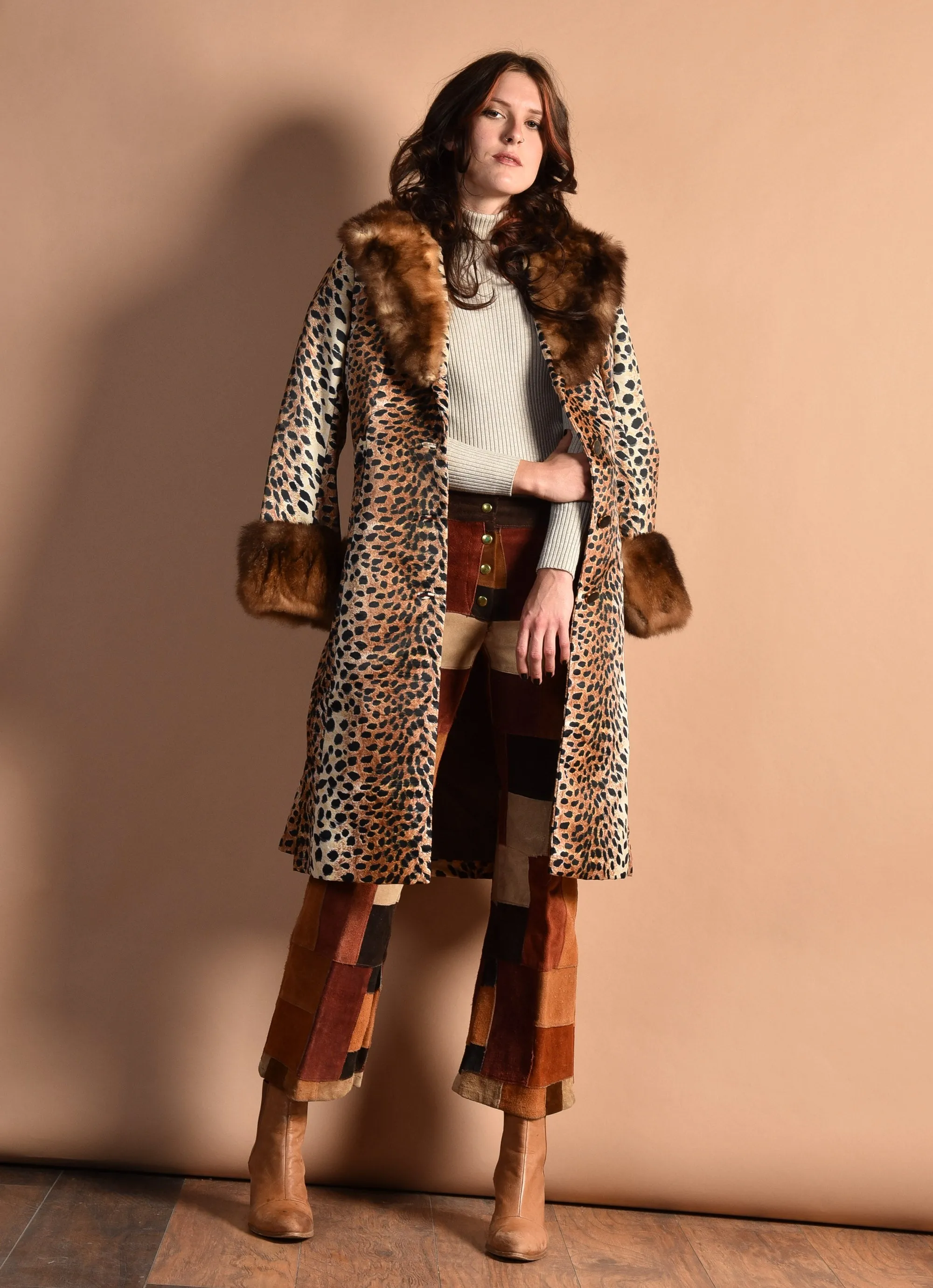 Lilli Ann 1960s Leopard Print Coat