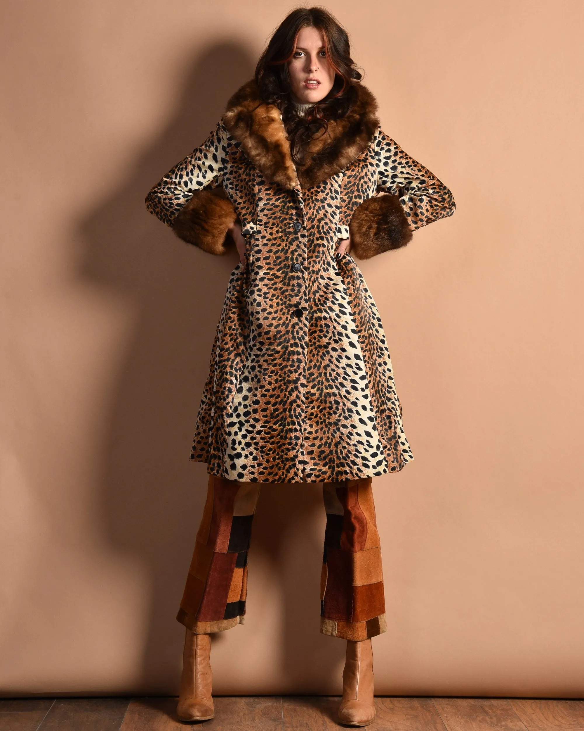 Lilli Ann 1960s Leopard Print Coat