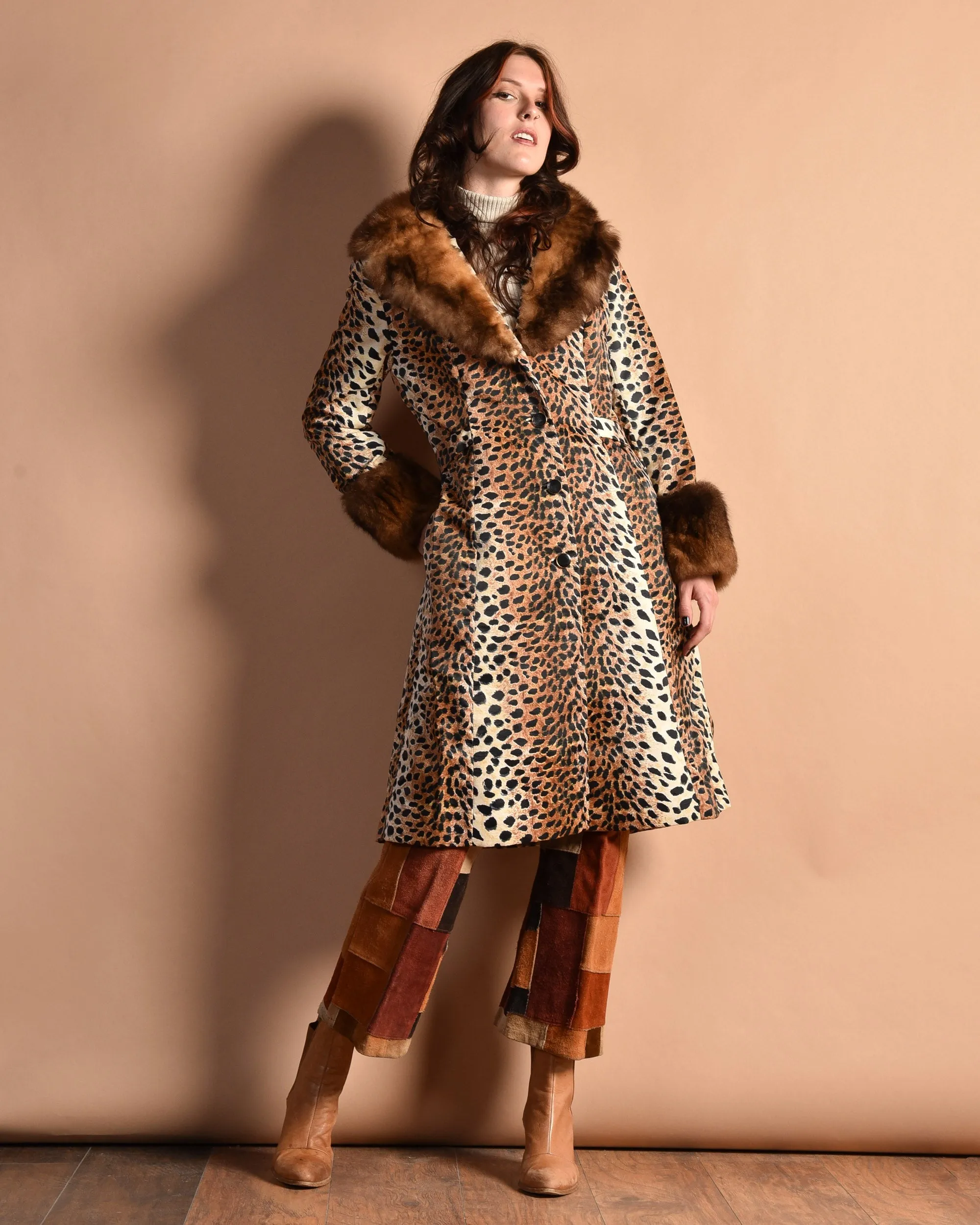 Lilli Ann 1960s Leopard Print Coat