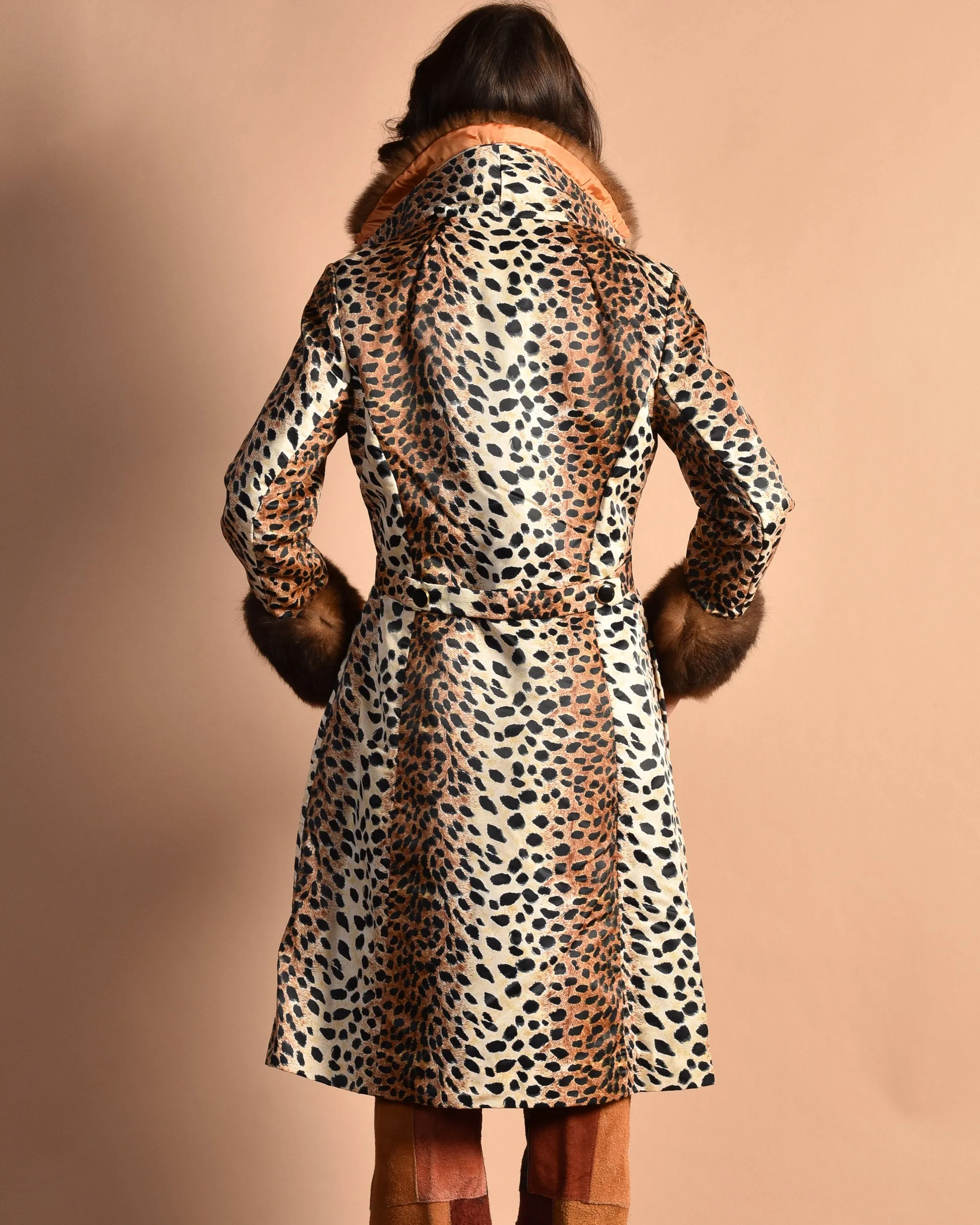 Lilli Ann 1960s Leopard Print Coat