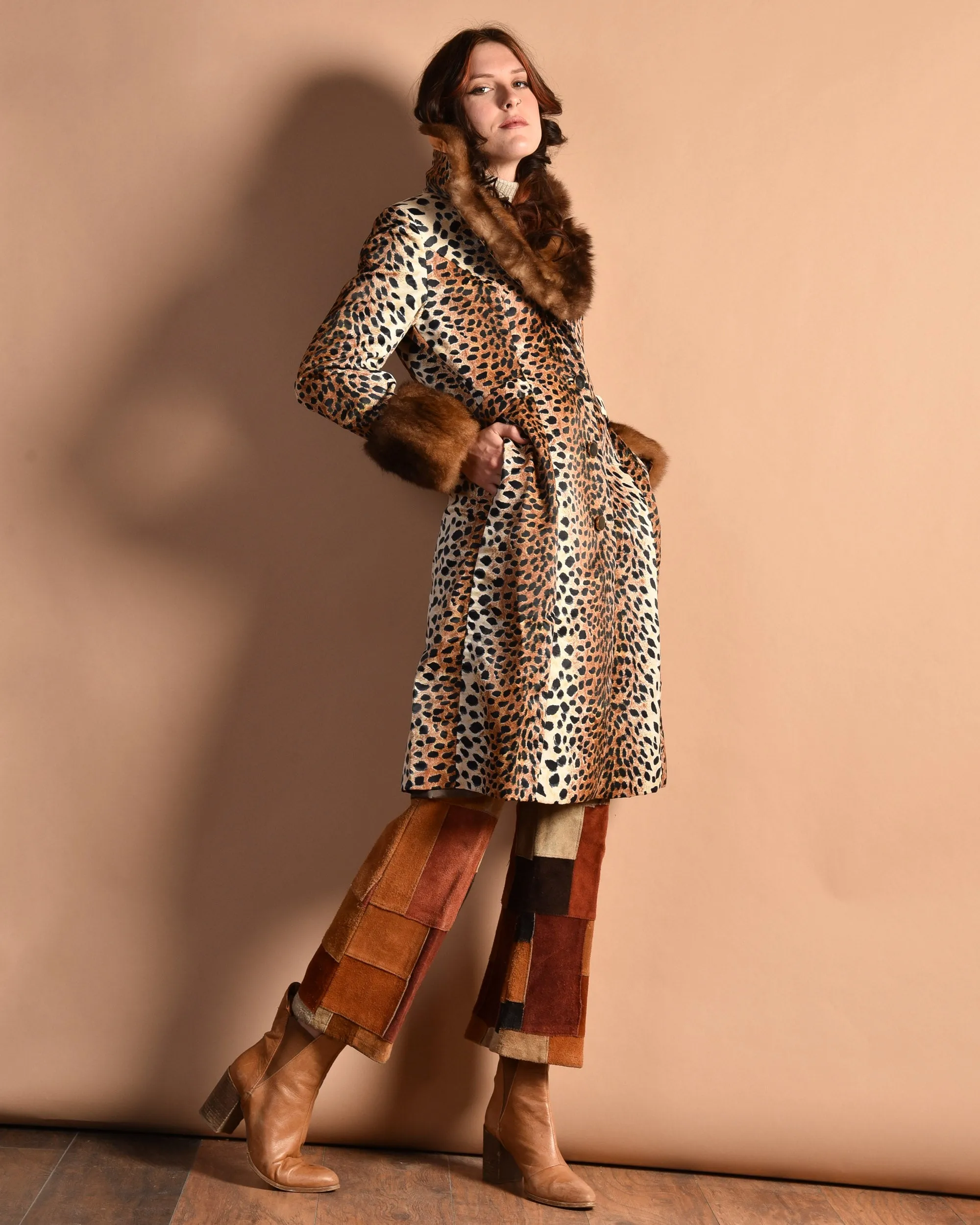 Lilli Ann 1960s Leopard Print Coat