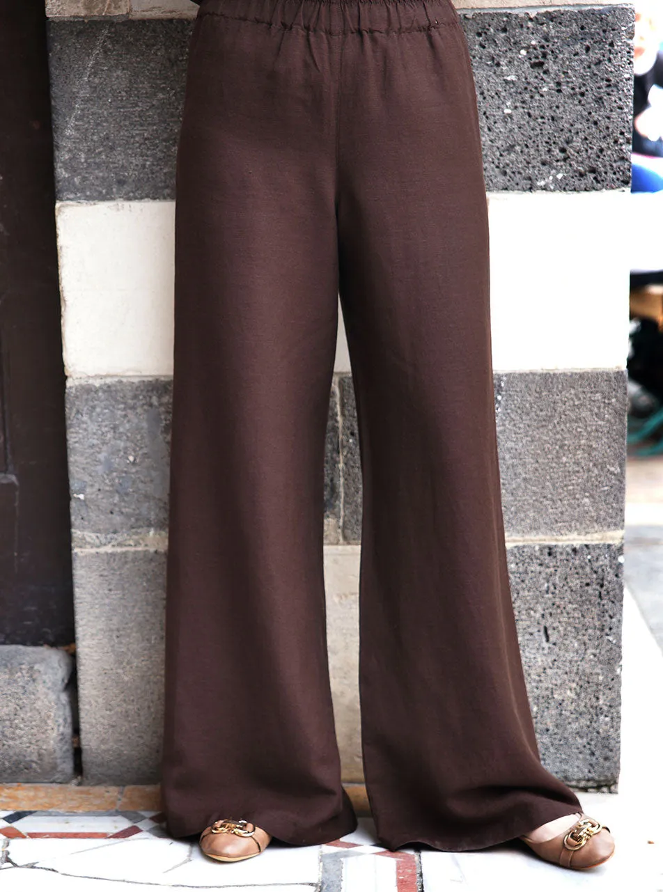 Linen Comfort Waist Pants