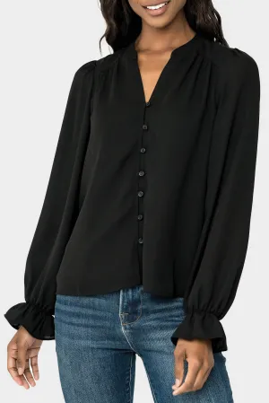 Long Sleeve Blouse with Ruffled Cuff