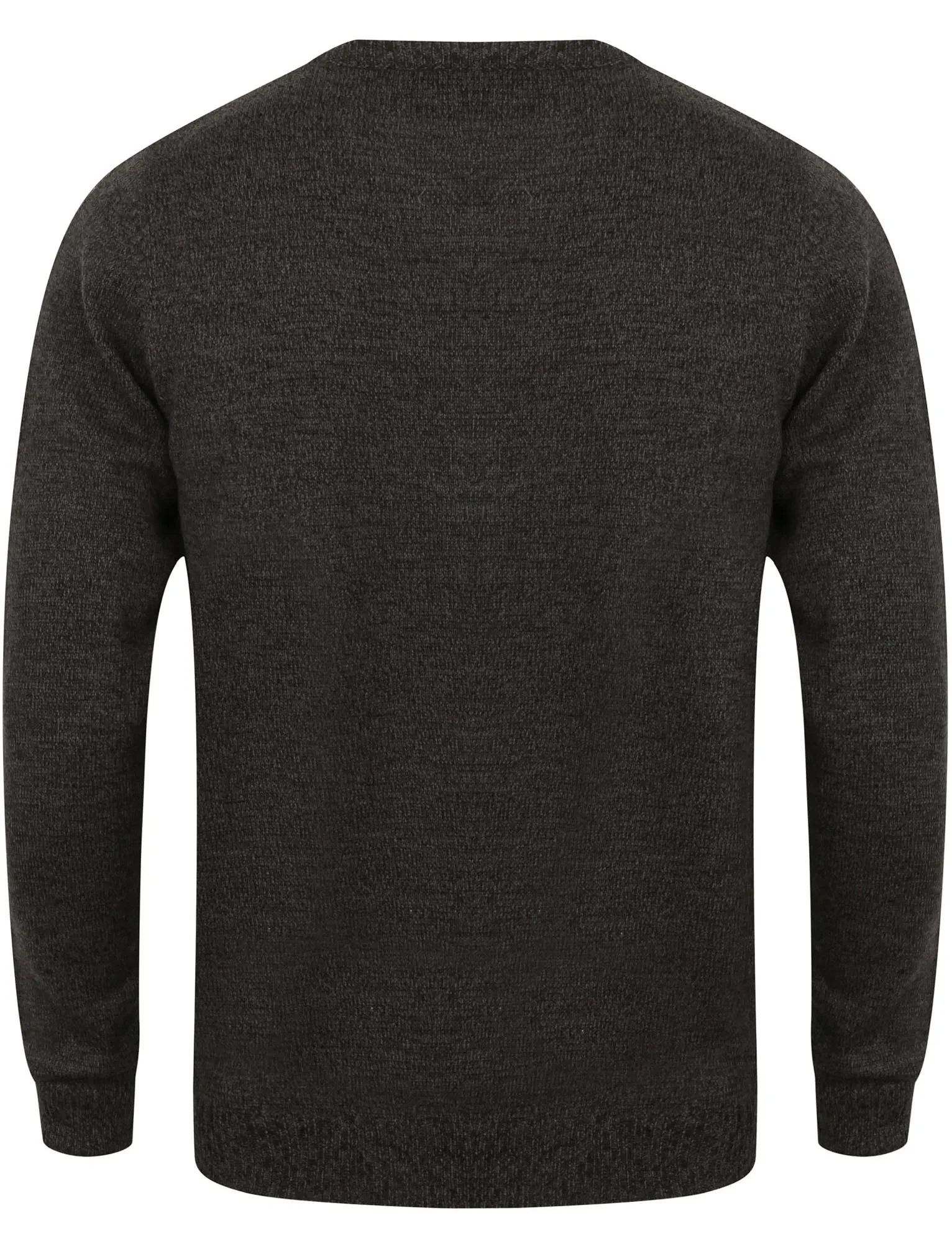 Martel V Neck Wool Blend Jumper In Charcoal / Black - Kensington Eastside