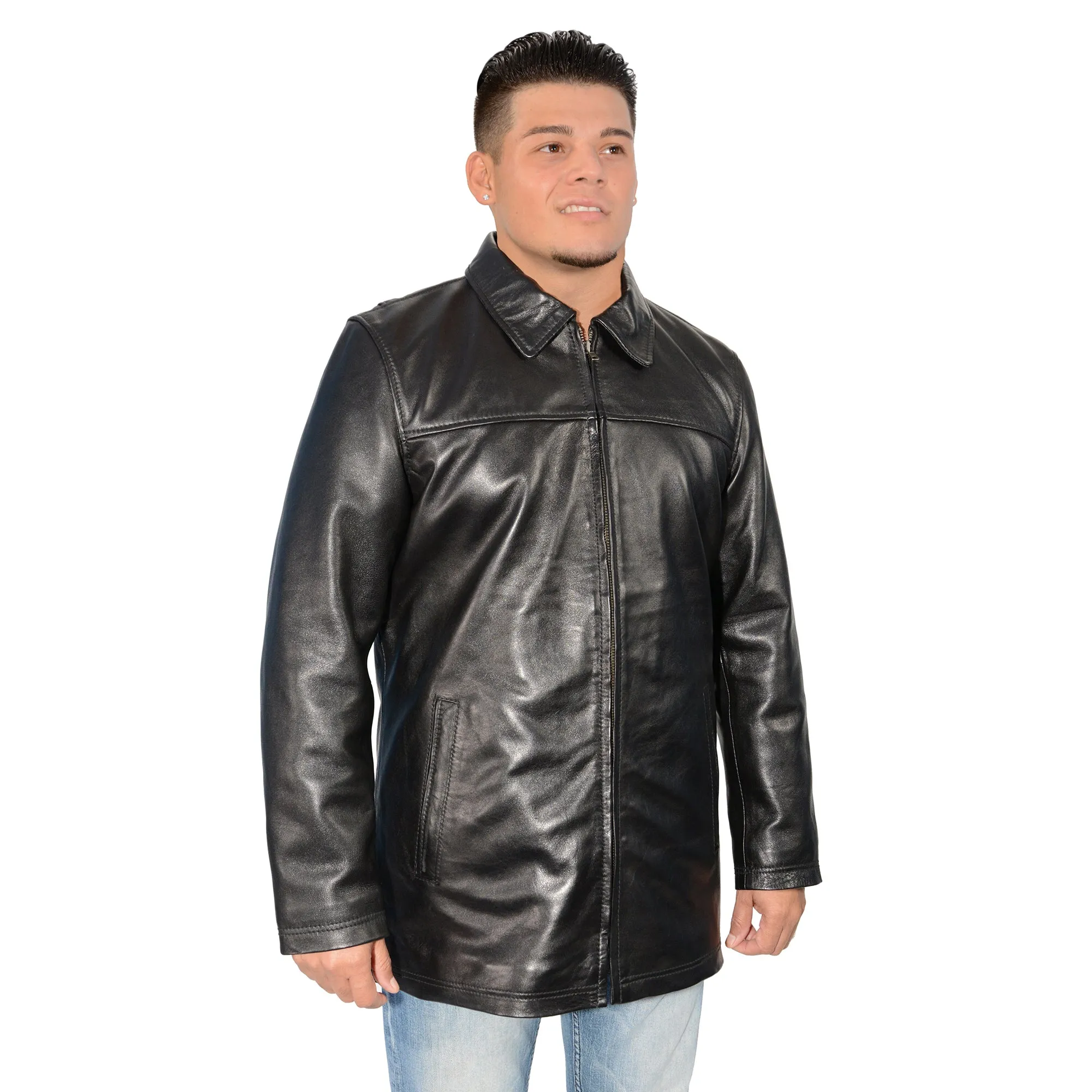 Men's classic JD 32 inch zipper front jacket