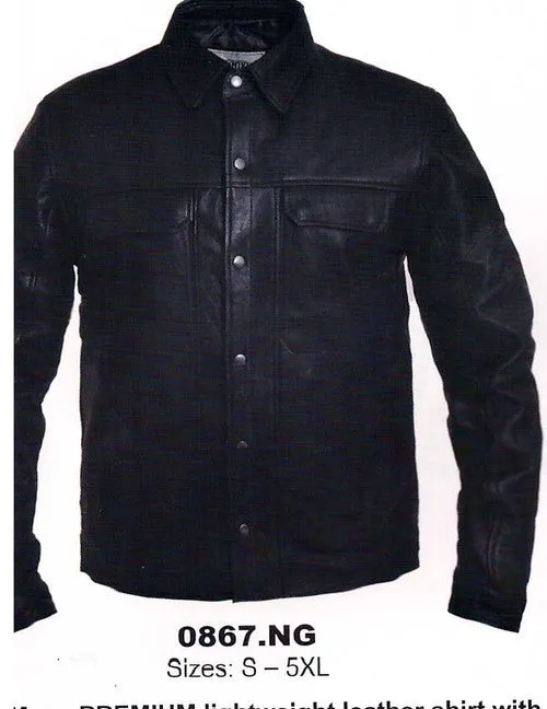 Men's Goatskin Leather Shirt