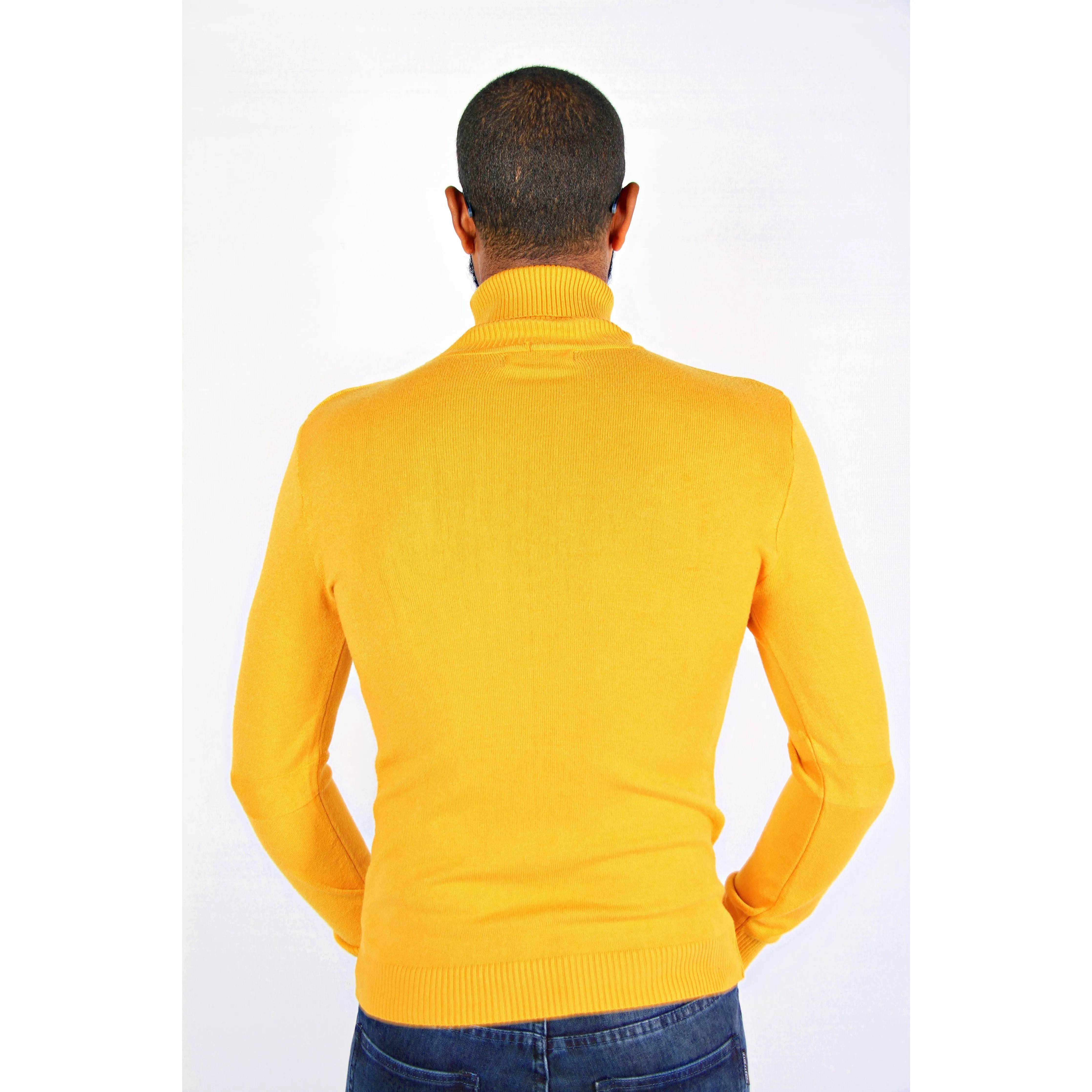 Men's Polo Neck Sweater.