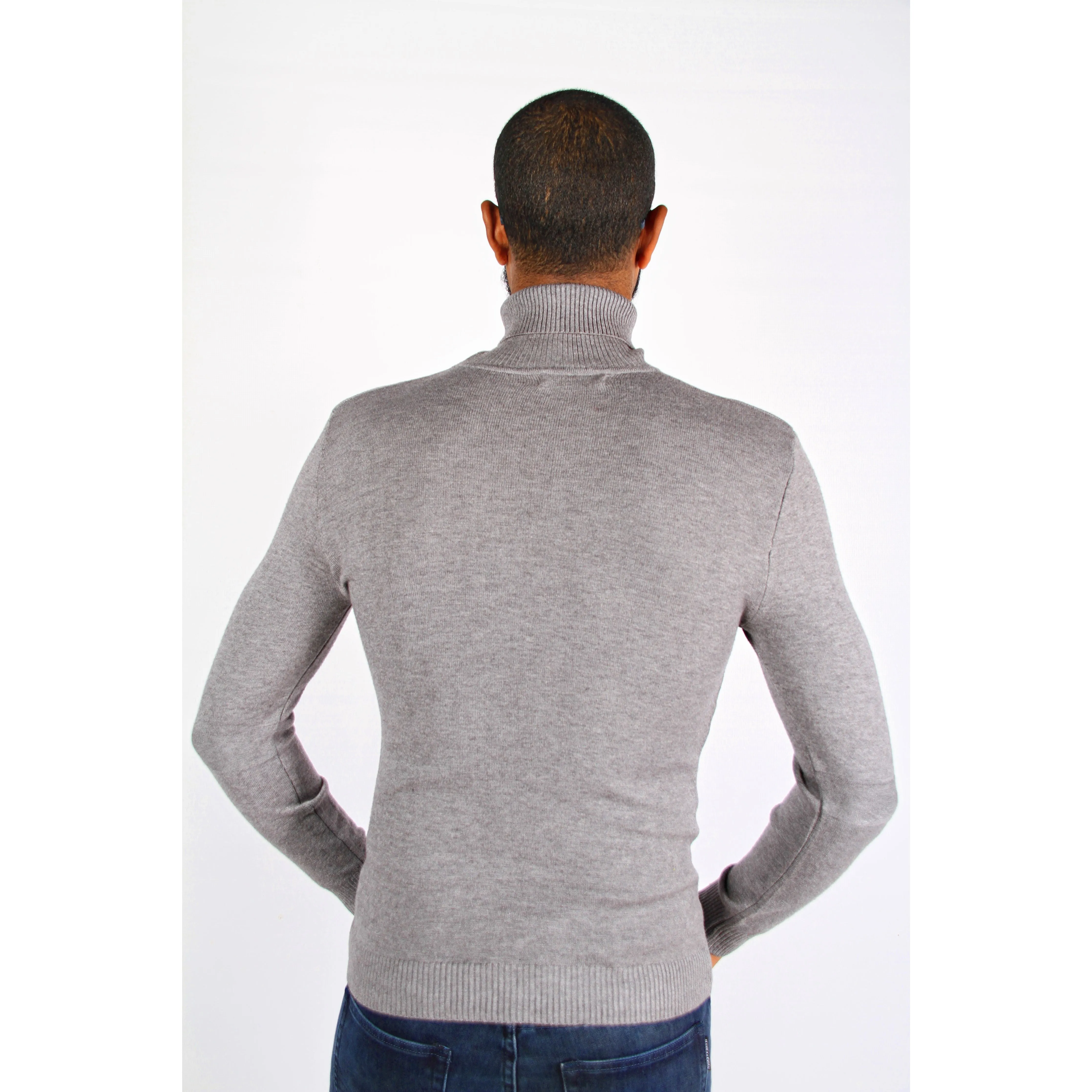 Men's Polo Neck Sweater.