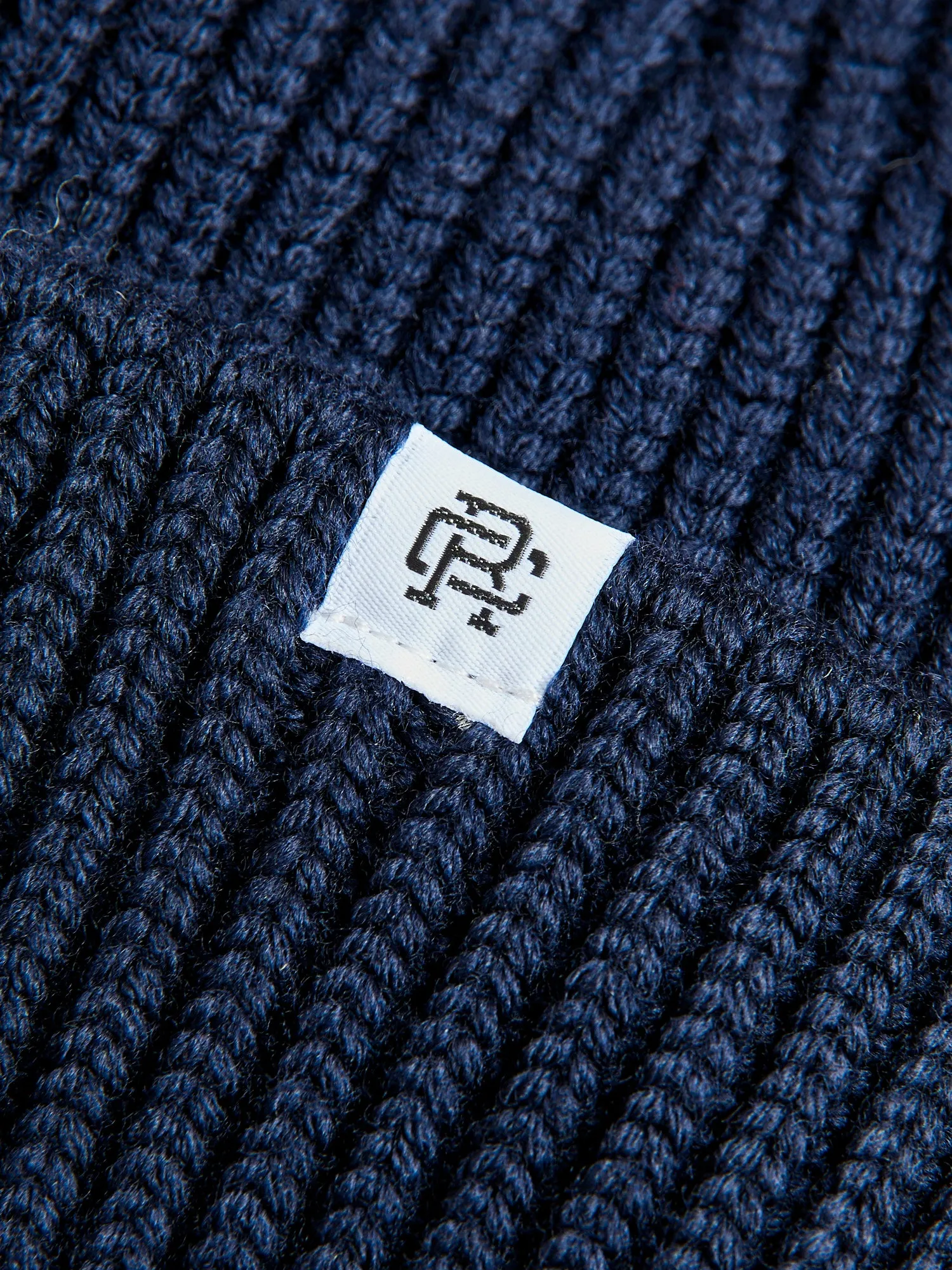 Merino Wool Watch Cap Beanie in Navy