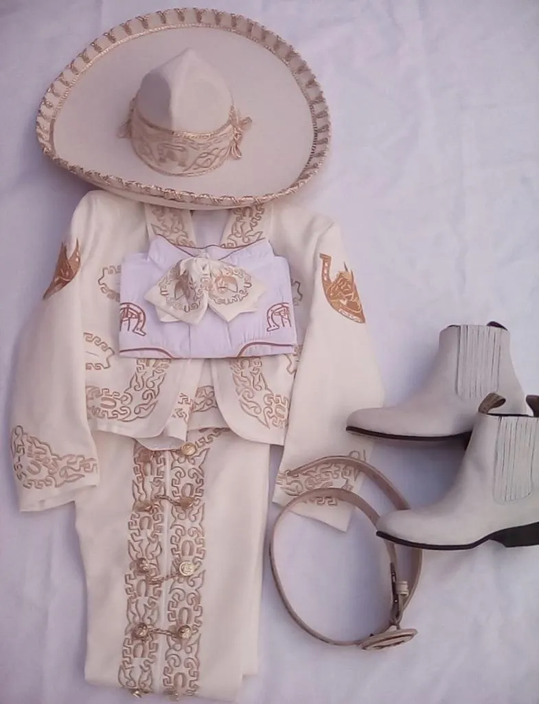 Mexican Charro Virgen Suit 8pc Virgen De Guadalupe Set