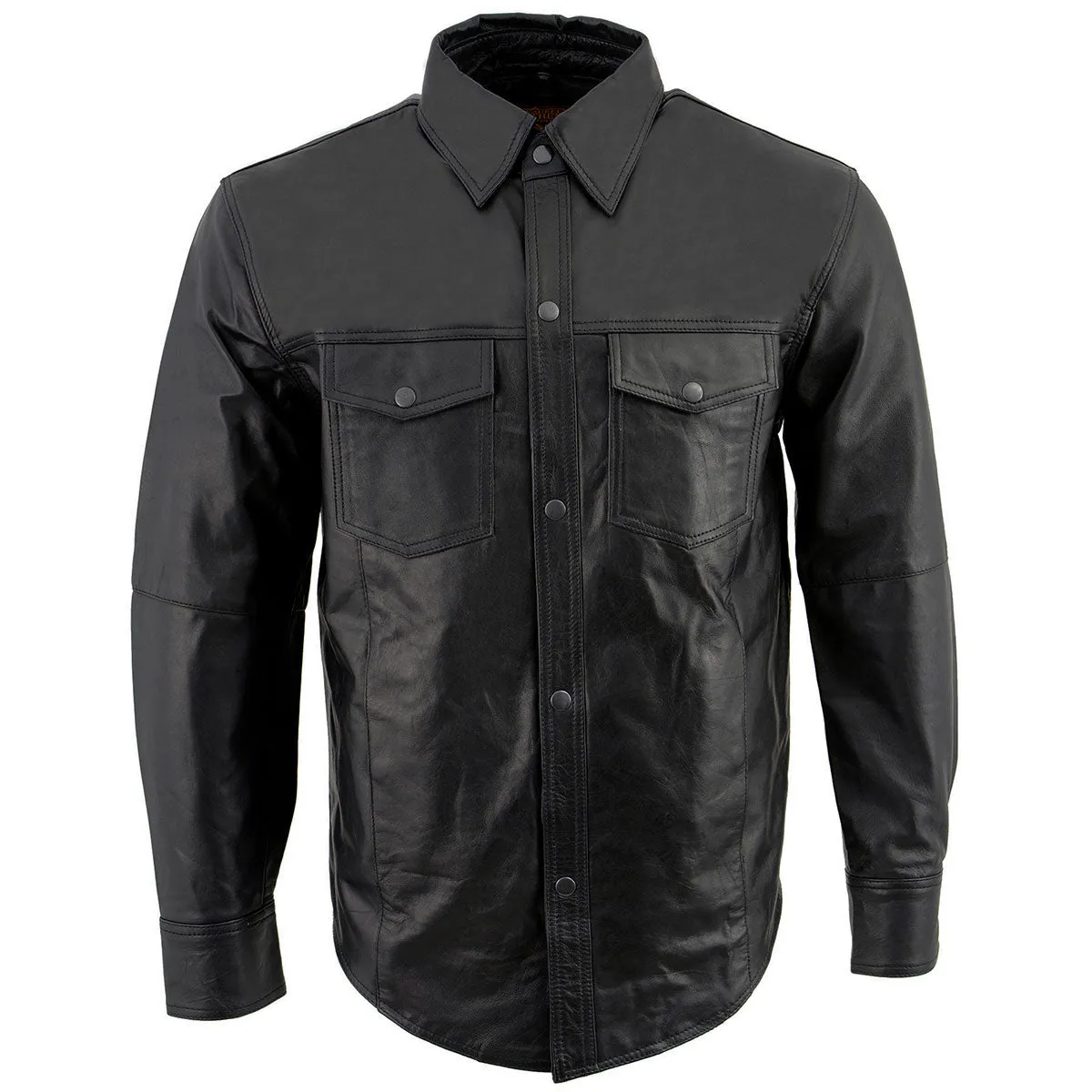 Milwaukee Leather LKM1600 Men's Black Lightweight Casual Biker Style