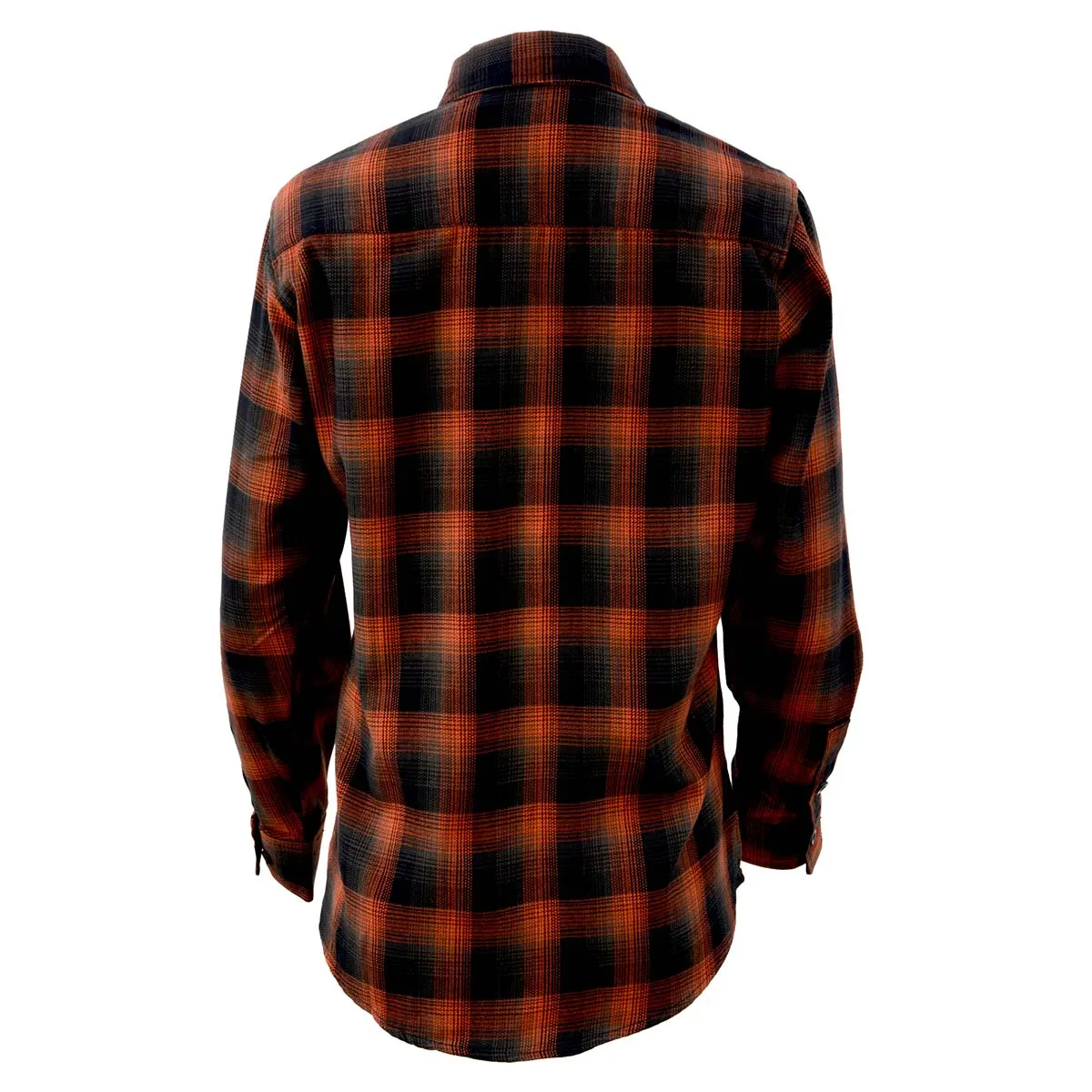 Milwaukee Leather MNG21607 Women's Casual Red and Black Long Sleeve Cotton Casual Flannel Shirt