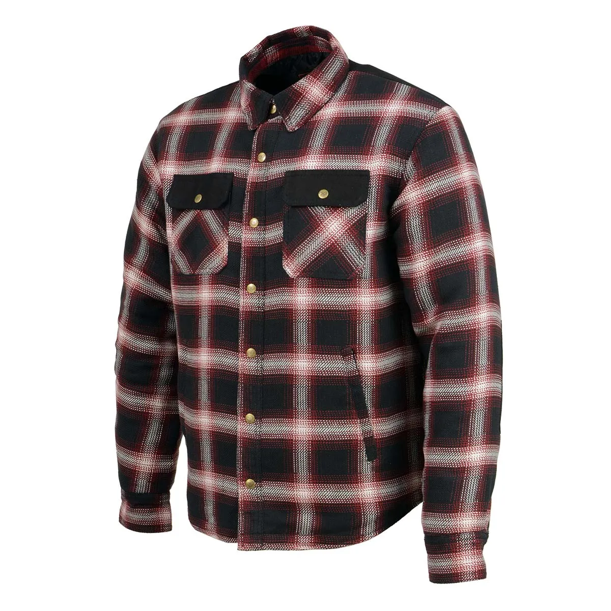 Milwaukee Leather MPM1637 Men's Plaid Mechanic Long Sleeve Flannel