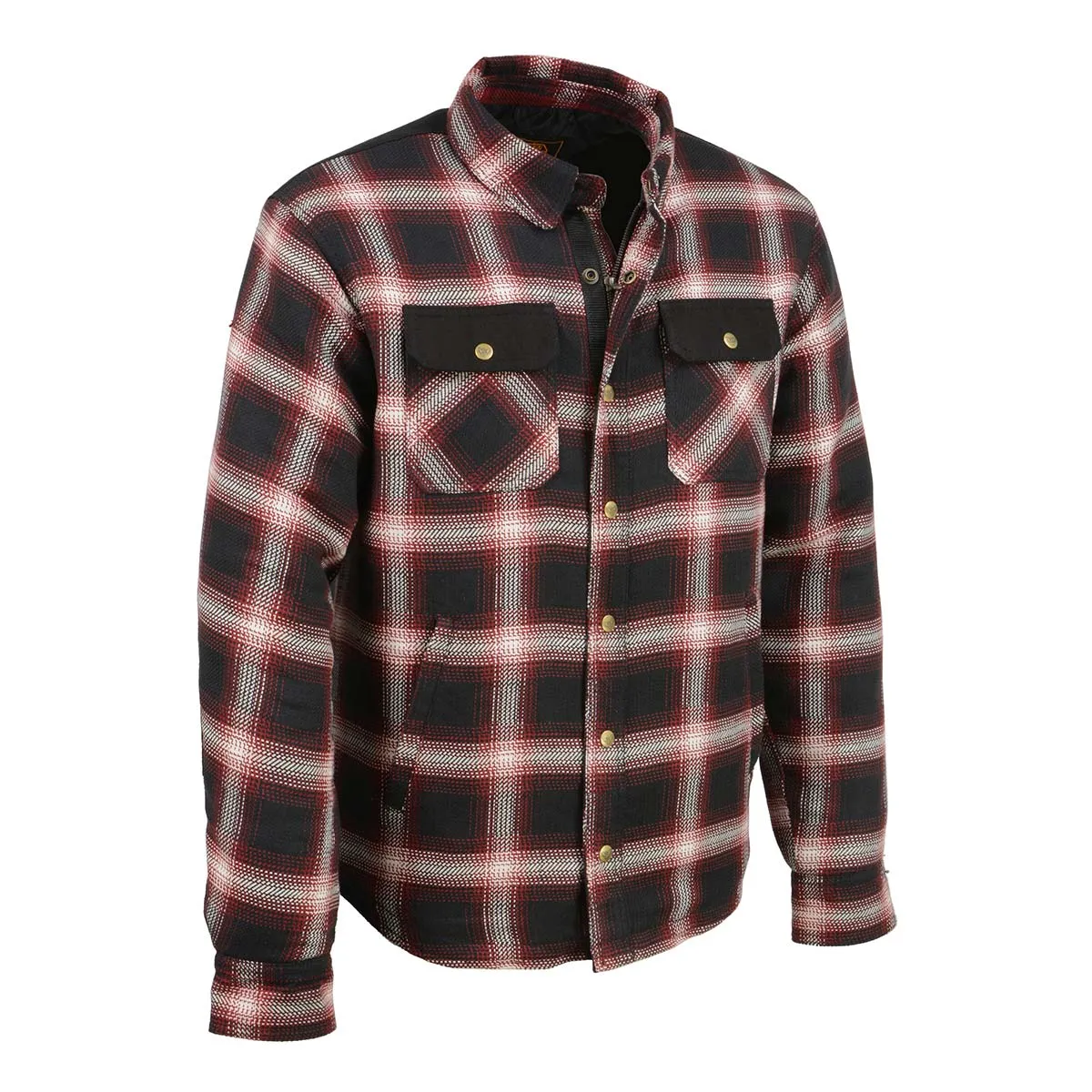 Milwaukee Leather MPM1637 Men's Plaid Mechanic Long Sleeve Flannel