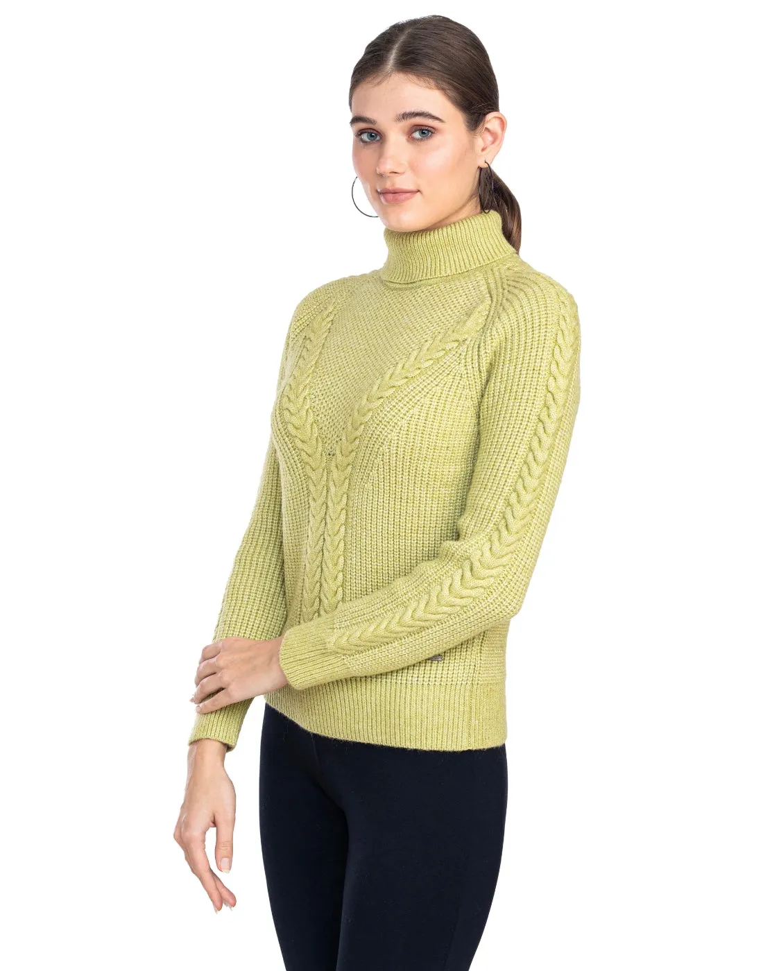 Moda Elementi Knitted sweaters pullover styles Lime