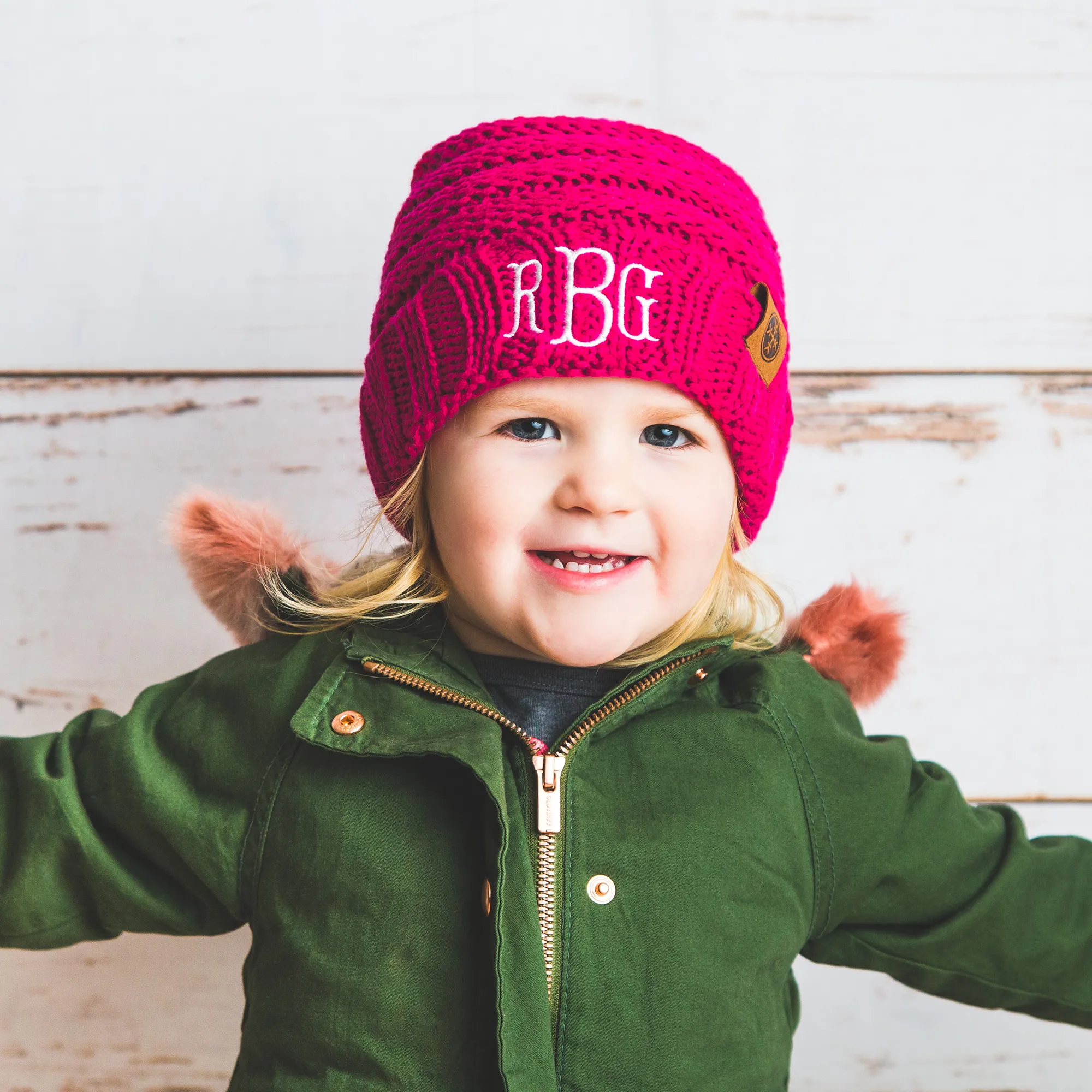 Monogram Kids Beanie Hat