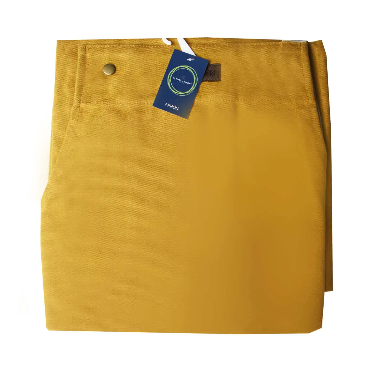 Mustard Yellow Cotton Canvas Bib Apron