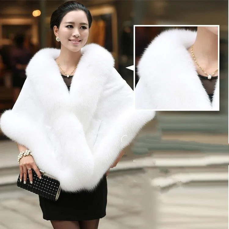 New Fur Shawl Women's Coat Fox