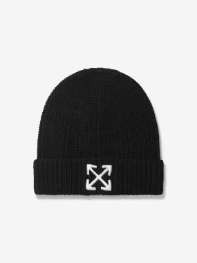 Off-White Kids Arrow Beanie Hat in Black