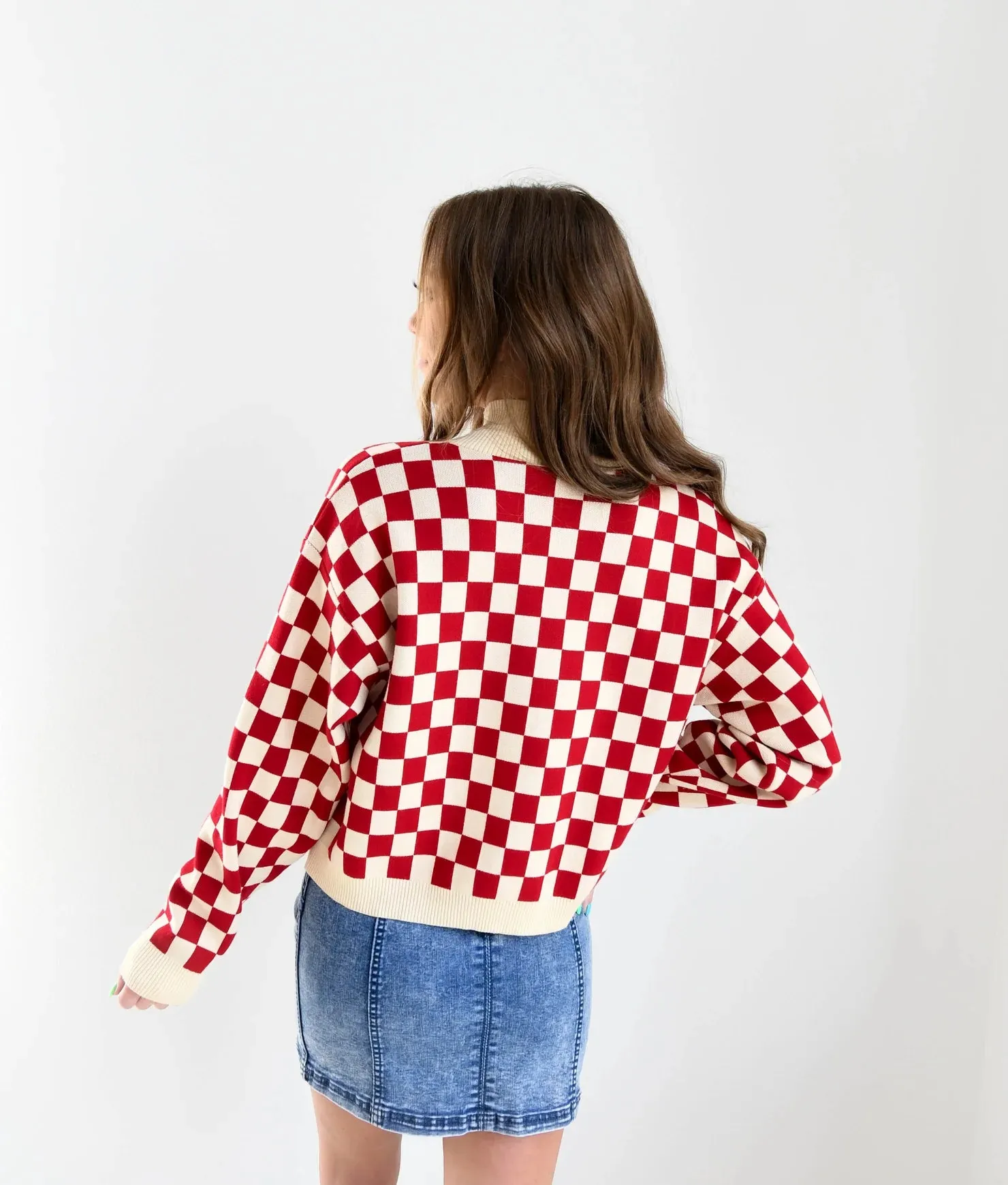 Ohio State Checkerboard Sweater