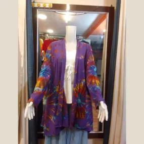 Open cardigan super stretchable Purple Multicoloured Free Size