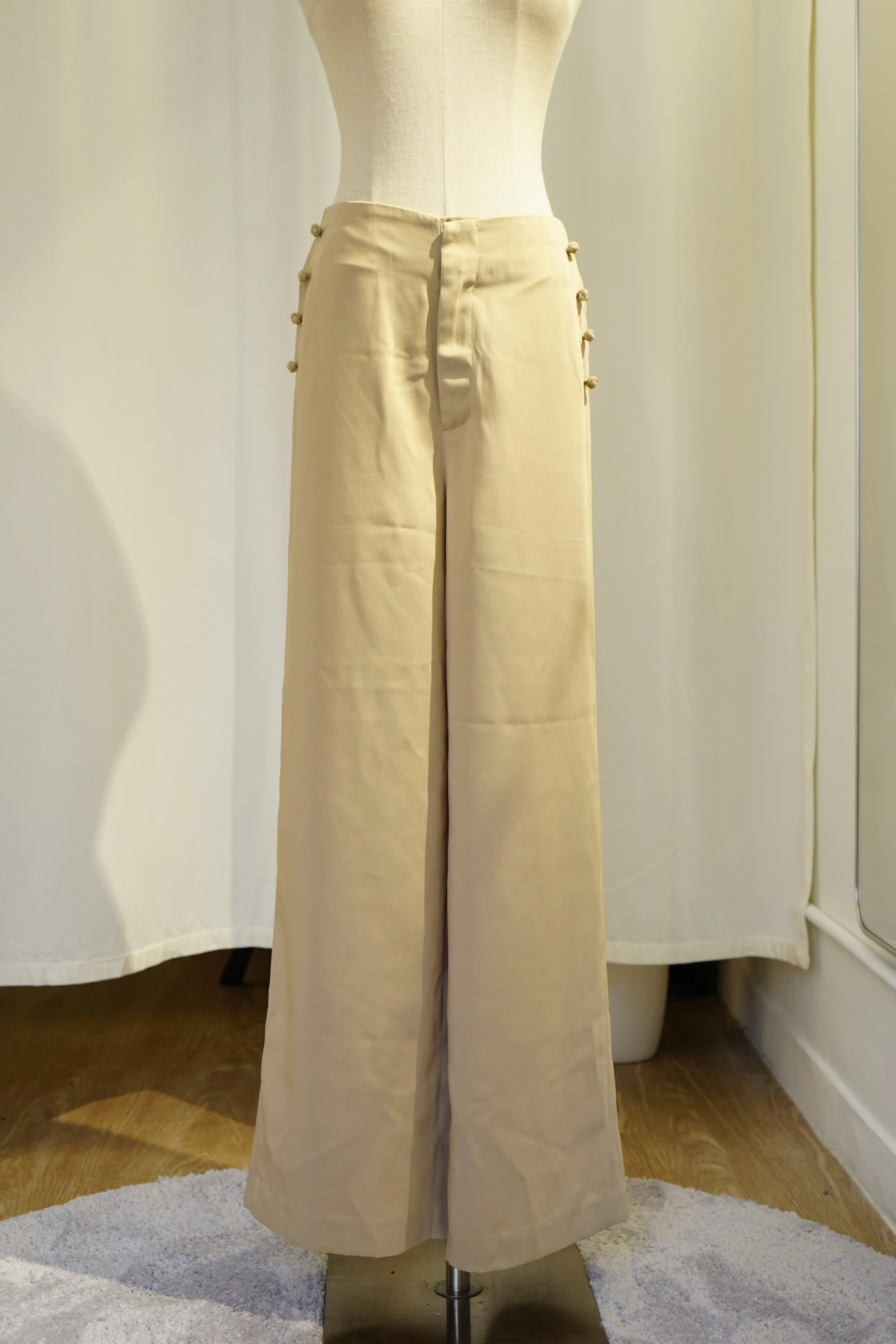 Pankou Wide Leg Pants (Khaki)