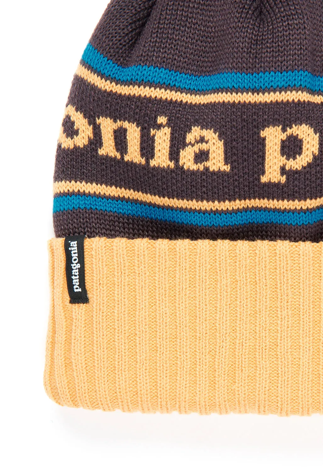 Patagonia Powder Town Beanie - Park Stripe: Dried Mango