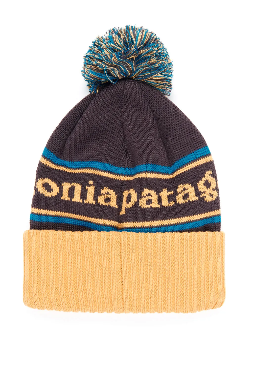 Patagonia Powder Town Beanie - Park Stripe: Dried Mango