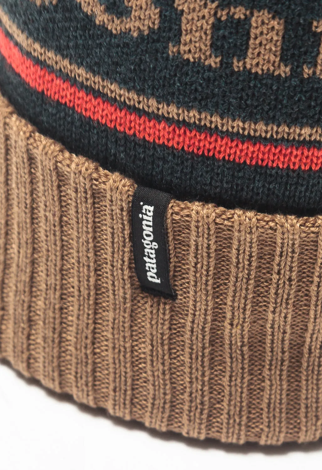 Patagonia Powder Town Beanie - Park Stripe/Mojave Khaki