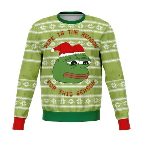 Pepe The Frog Dank Ugly Christmas Sweater