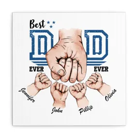 Personalised Dad Fist Bump Canvas