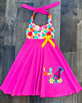 Poppy Troll Birthday Dress