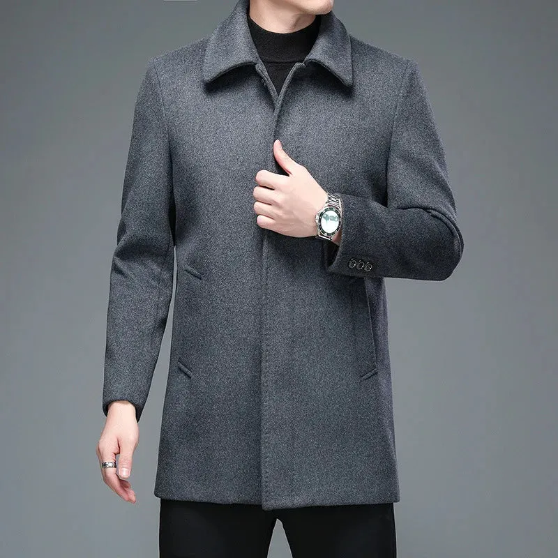 Quality Mens Over Coat Winter Jackets/Woolen Long Overcoat