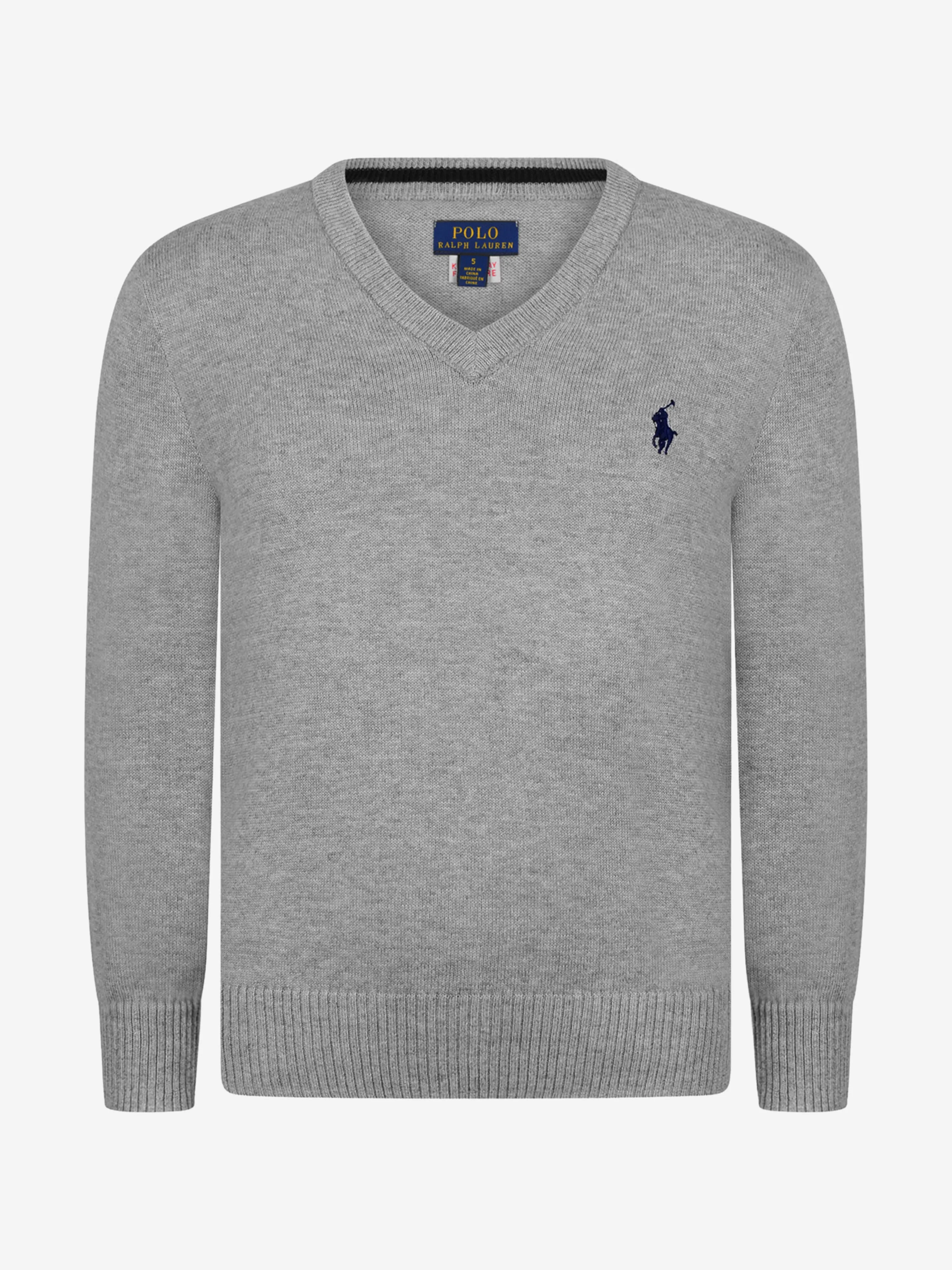 Ralph Lauren Boys V Neck Cotton Sweater