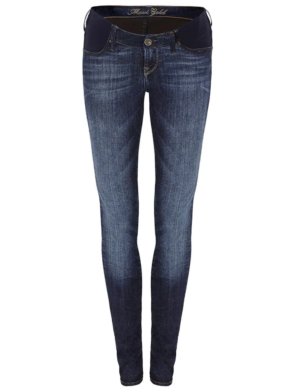 Reina Gold - MAVI Super Skinny Leg Navy Maternity Jeans