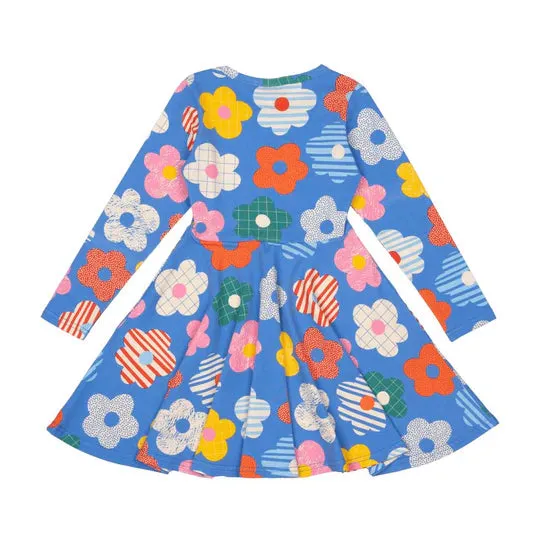 Rock Your Baby - Happy Flowers Waisted Dress