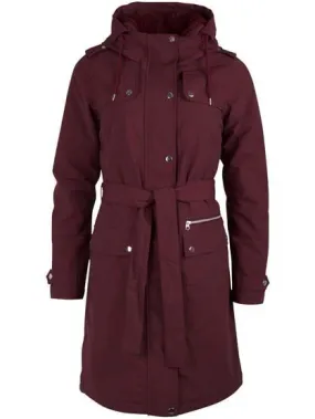 Rode waterdichte jas | Danefae Liv winter parka dark bordeaux