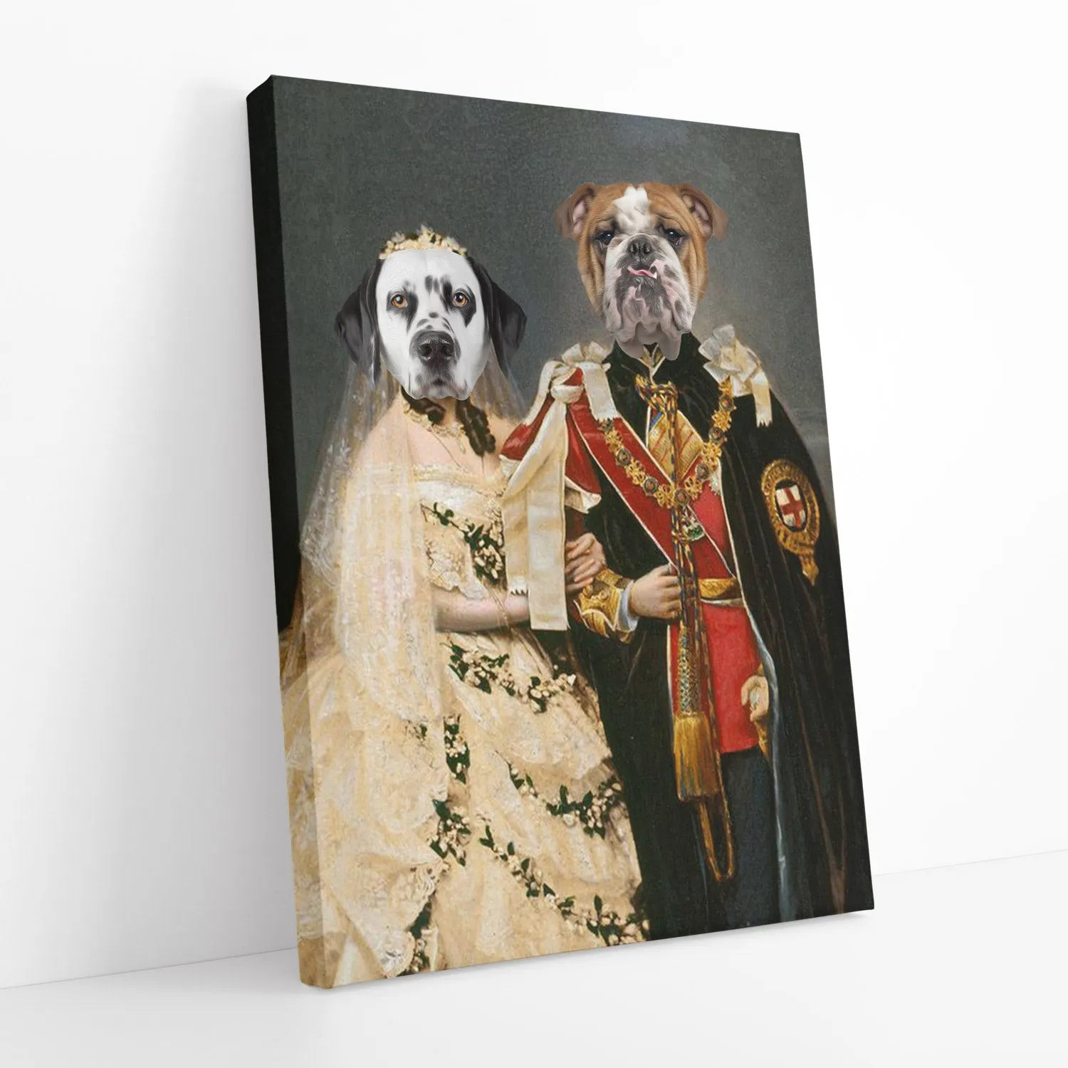 Royal Historical King & Queen Dog Portrait