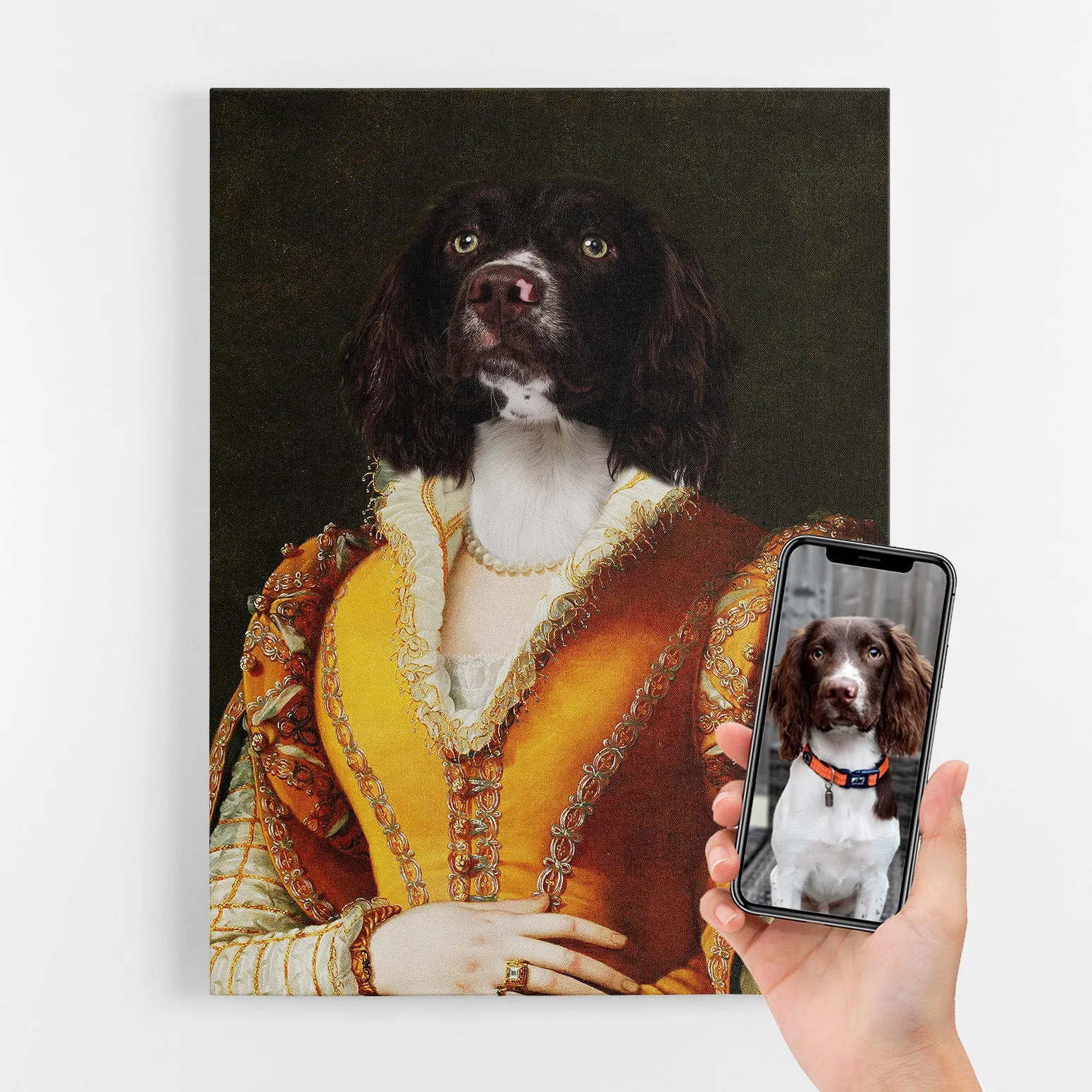 Royal Lady Dog Portrait