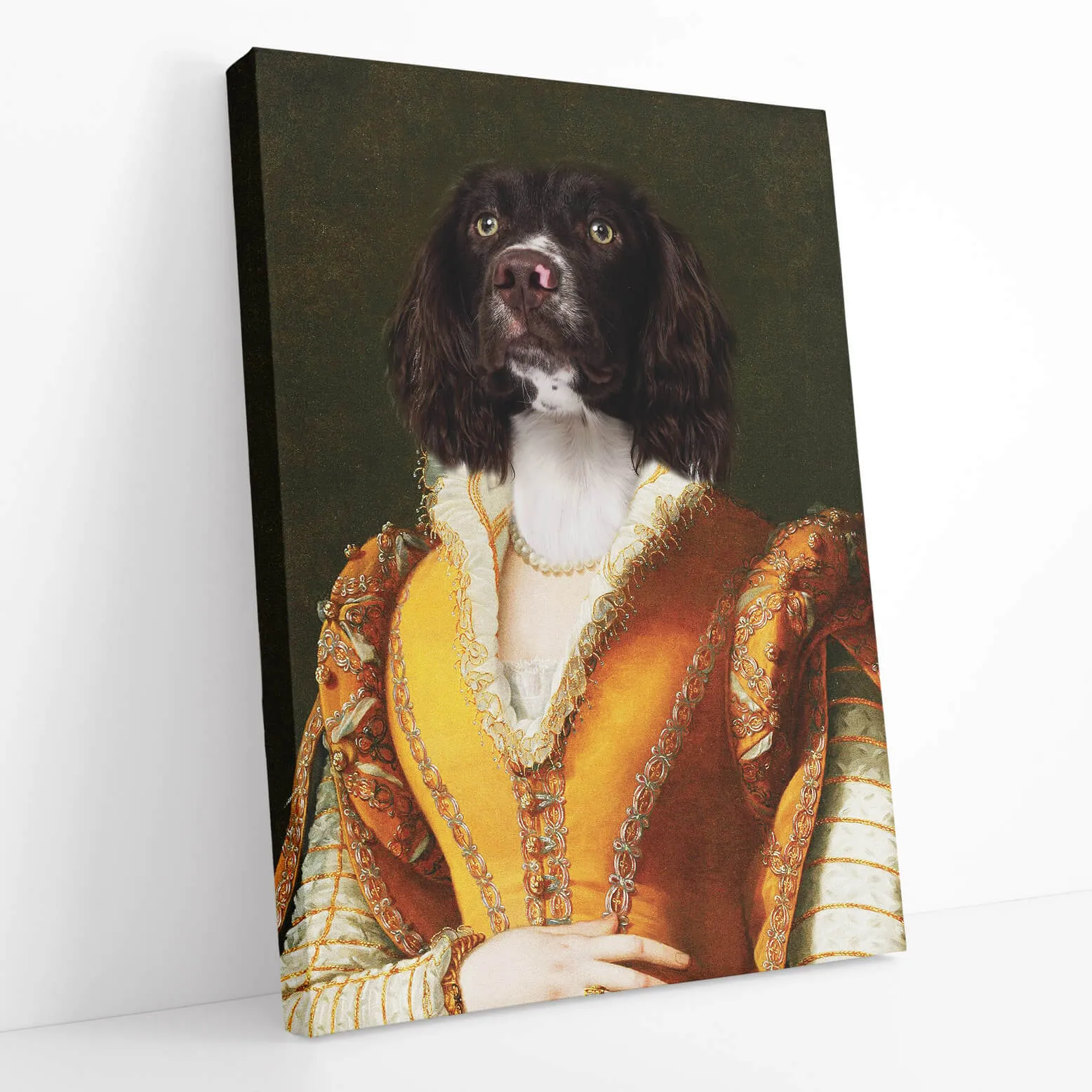 Royal Lady Dog Portrait