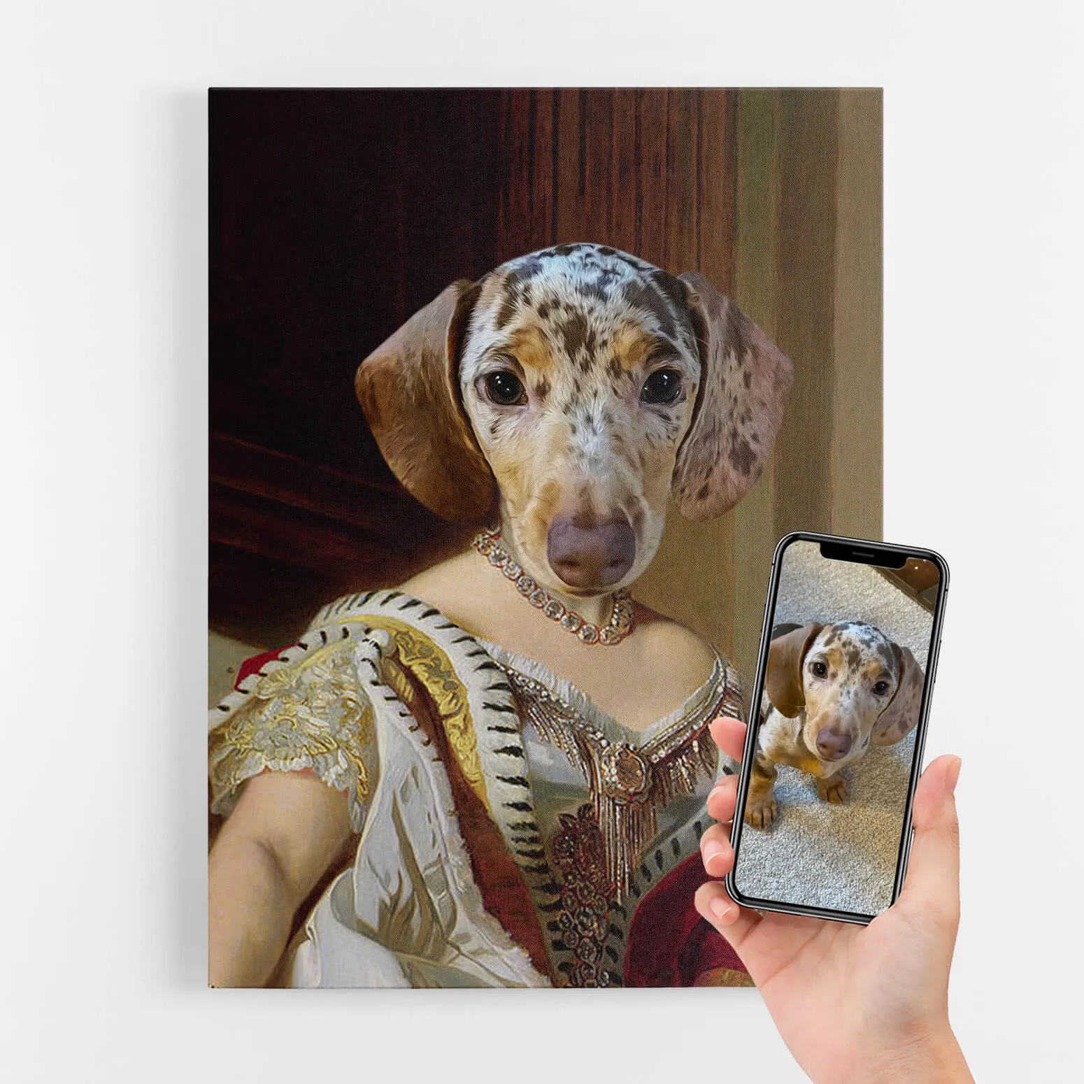 Royal Queen Dog Portrait