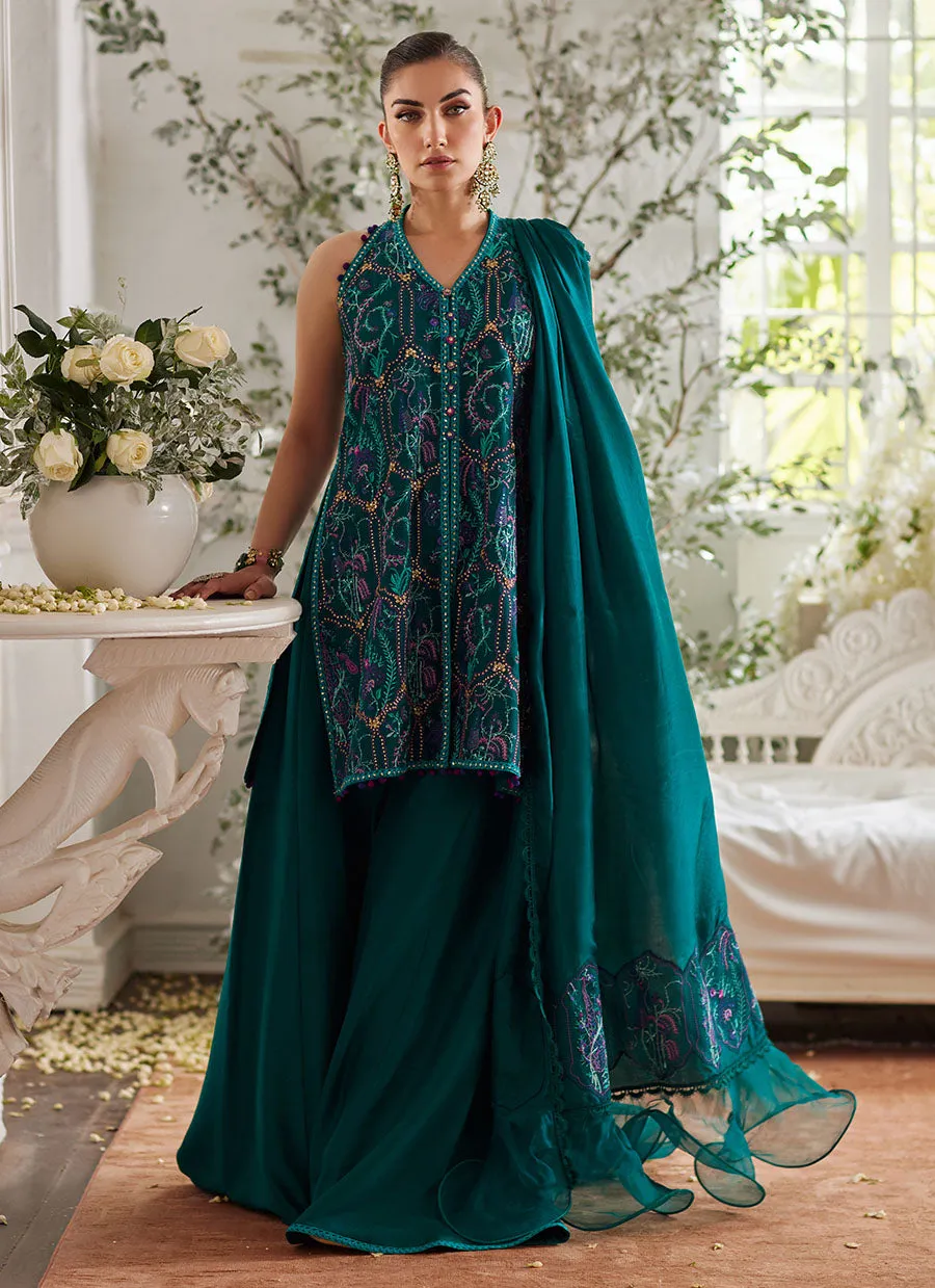 Ruya Emerald Shirt and Dupatta