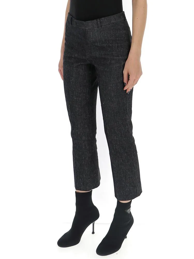 'S Max Mara Cropped Flared Trousers