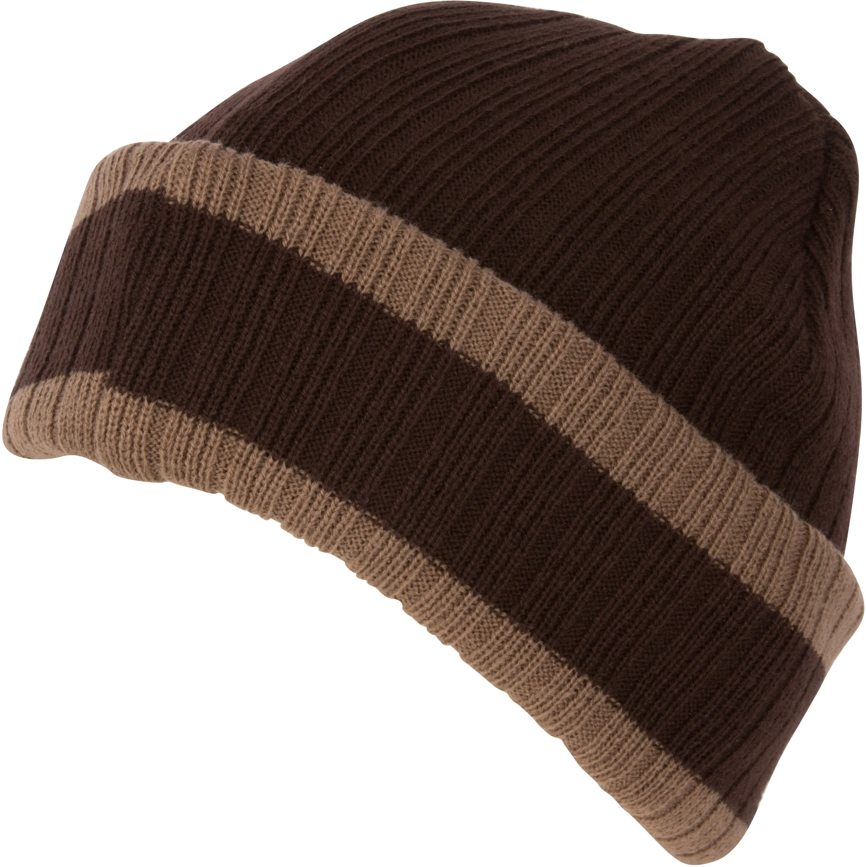 Sakkas Sam Unisex Ribbed Stripe Beanie Cap